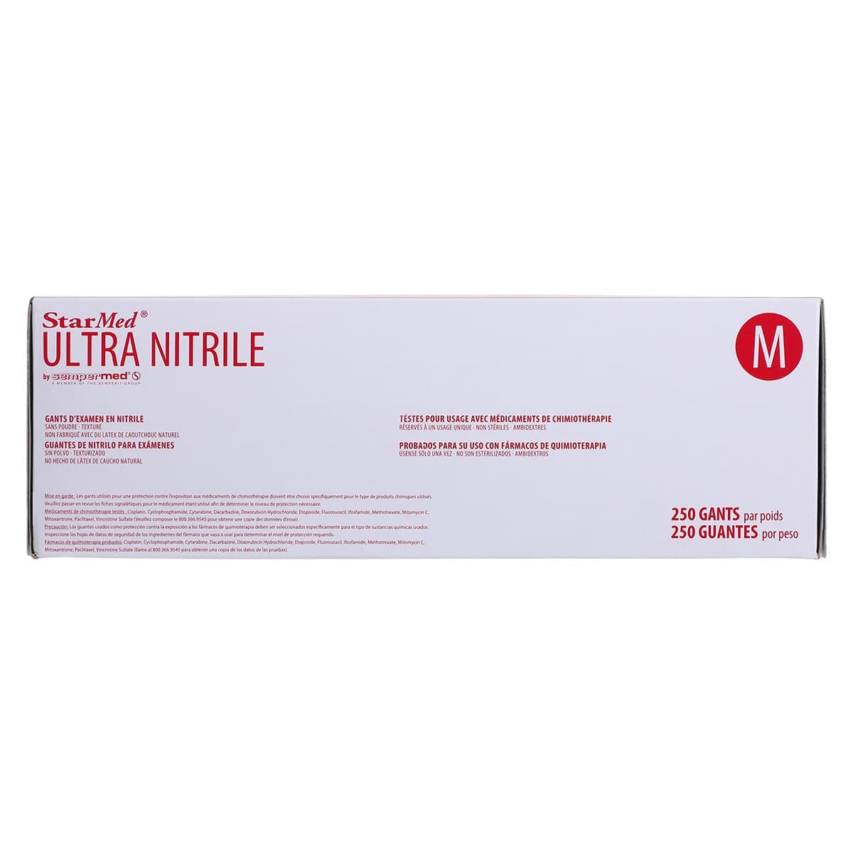 StarMed Ultra Nitrile Exam Gloves, Powder-Free, Textured, Medium, Violet Blue, 250/Box thumbnail 8