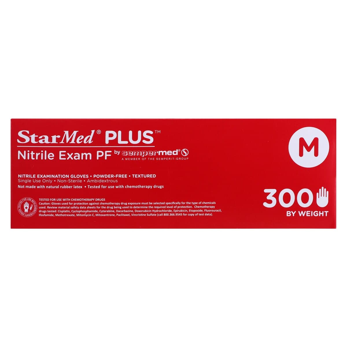Sempermed StarMed Plus (Velvet) Nitrile Exam Gloves, Powder-Free, Latex-Free, Medium, Purple, 300/Box, SMNP303 thumbnail 5