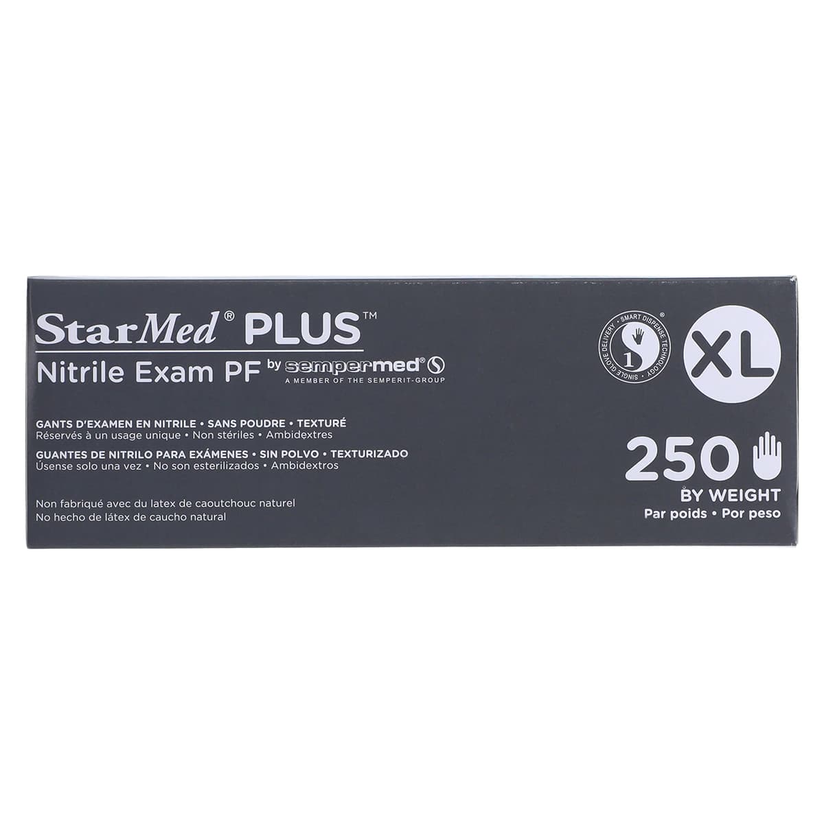 Sempermed StarMed Plus (Velvet) Nitrile Exam Gloves, Powder Free, Non-Sterile, X-Large, Purple, 250/Bx, SMNP305 thumbnail 5