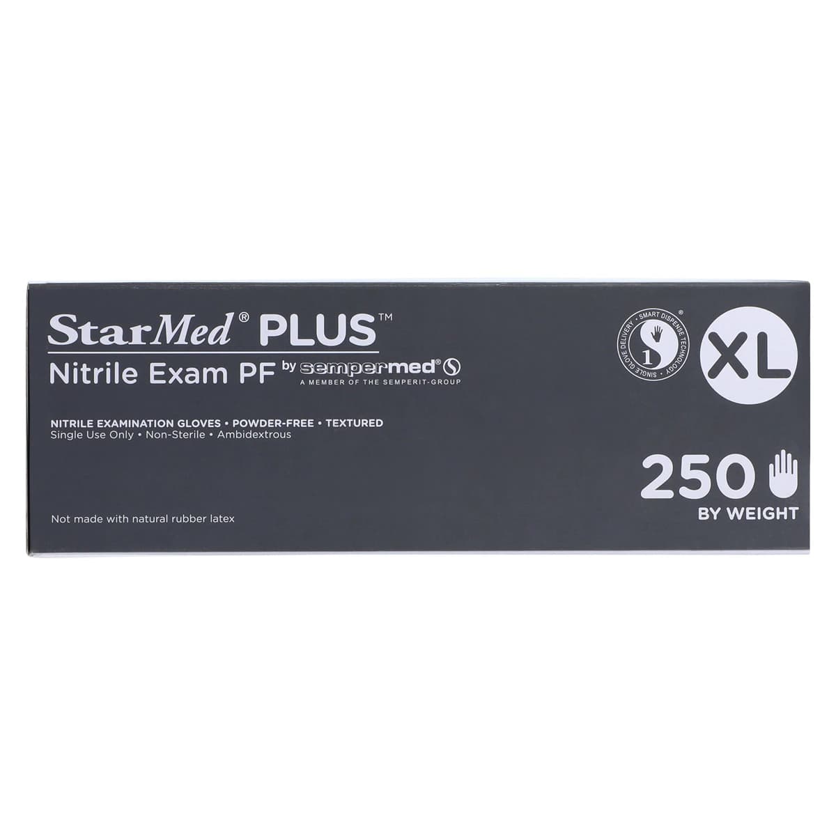 Sempermed StarMed Plus (Velvet) Nitrile Exam Gloves, Powder Free, Non-Sterile, X-Large, Purple, 250/Bx, SMNP305 thumbnail 6