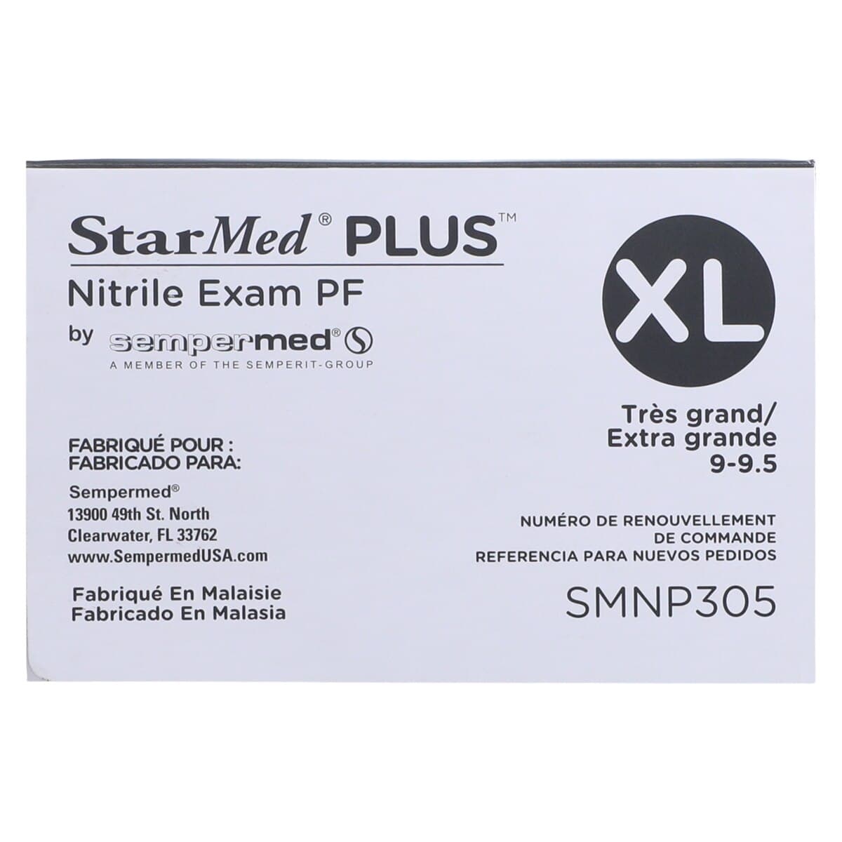 Sempermed StarMed Plus (Velvet) Nitrile Exam Gloves, Powder Free, Non-Sterile, X-Large, Purple, 250/Bx, SMNP305 thumbnail 7