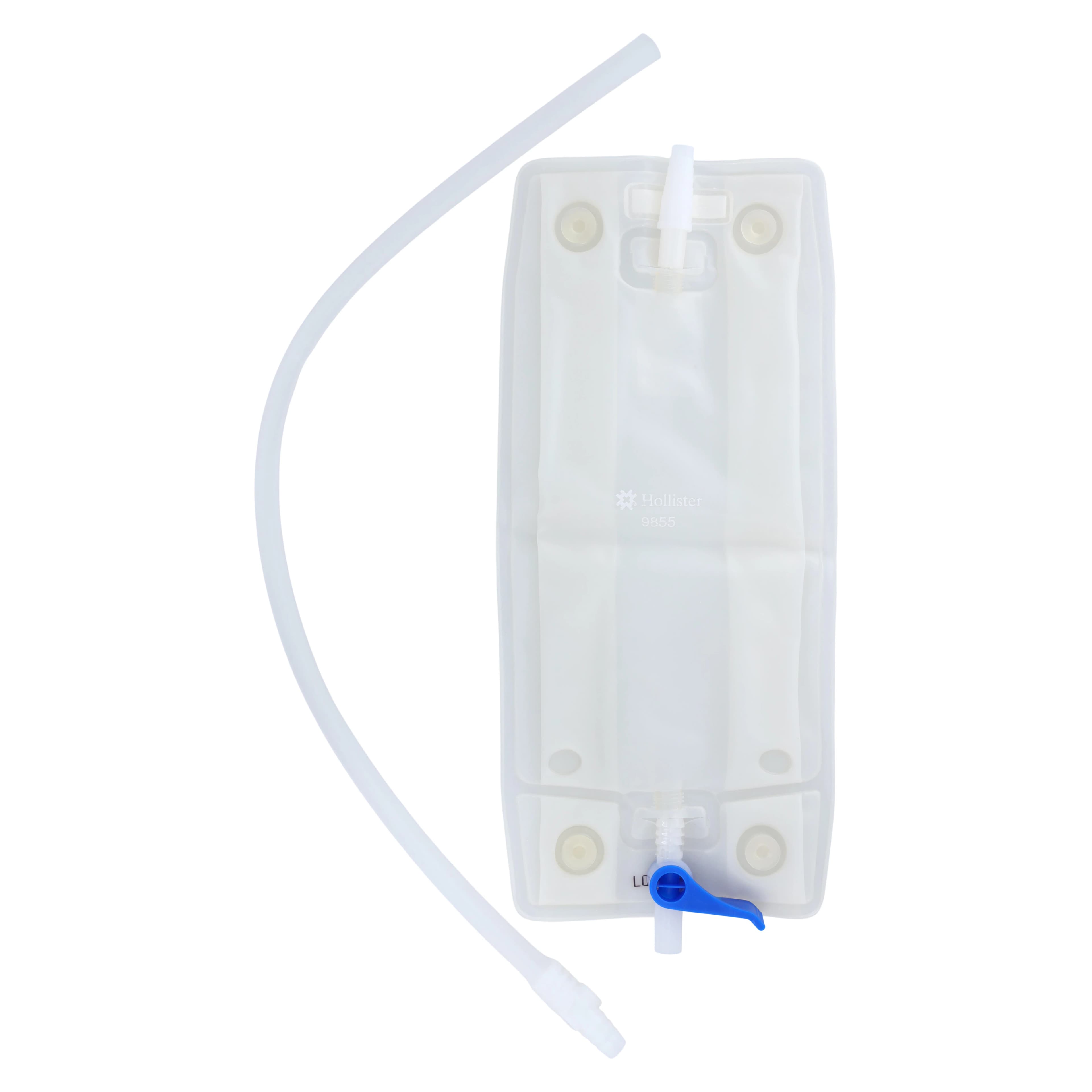 Hollister Urinary Leg Bag Combination Pack, 900 mL (30 oz), Disposable, Anti-Reflux Valve, Large, #9655 thumbnail 3