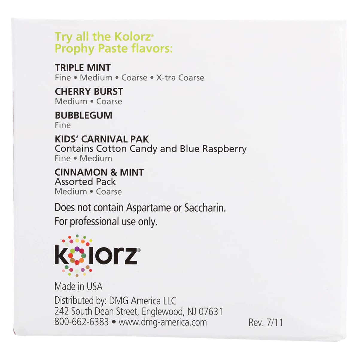 Kolorz Prophy Paste, Cherry Burst, Medium Grit, 1.23% APF Fluoride, Unit Dose Cups, 200/Box, 788406 thumbnail 5