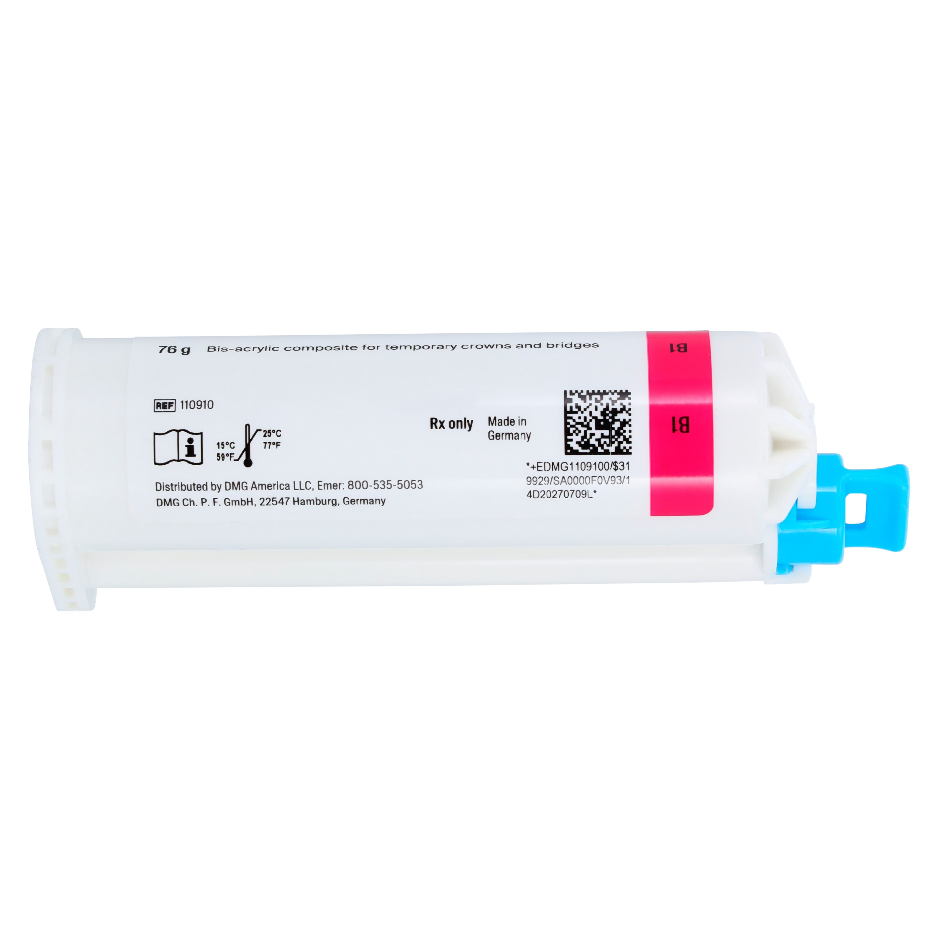 Luxatemp Ultra Automix Temporary Crown & Bridge Material, Shade B1, 76 g Cartridge Refill with 15 Automix Tips, 110910 thumbnail 3