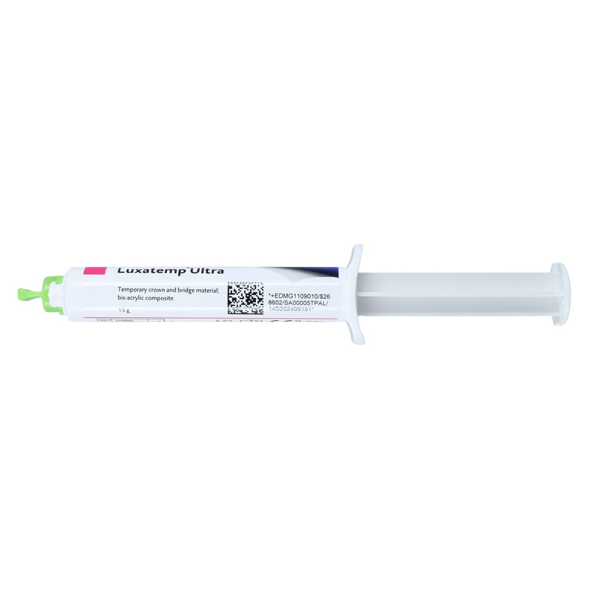 Luxatemp Ultra Smartmix Temporary Crown & Bridge Material, Syringe Refill, 15 g, Shade A2, 1/Pk, 110901 thumbnail 3