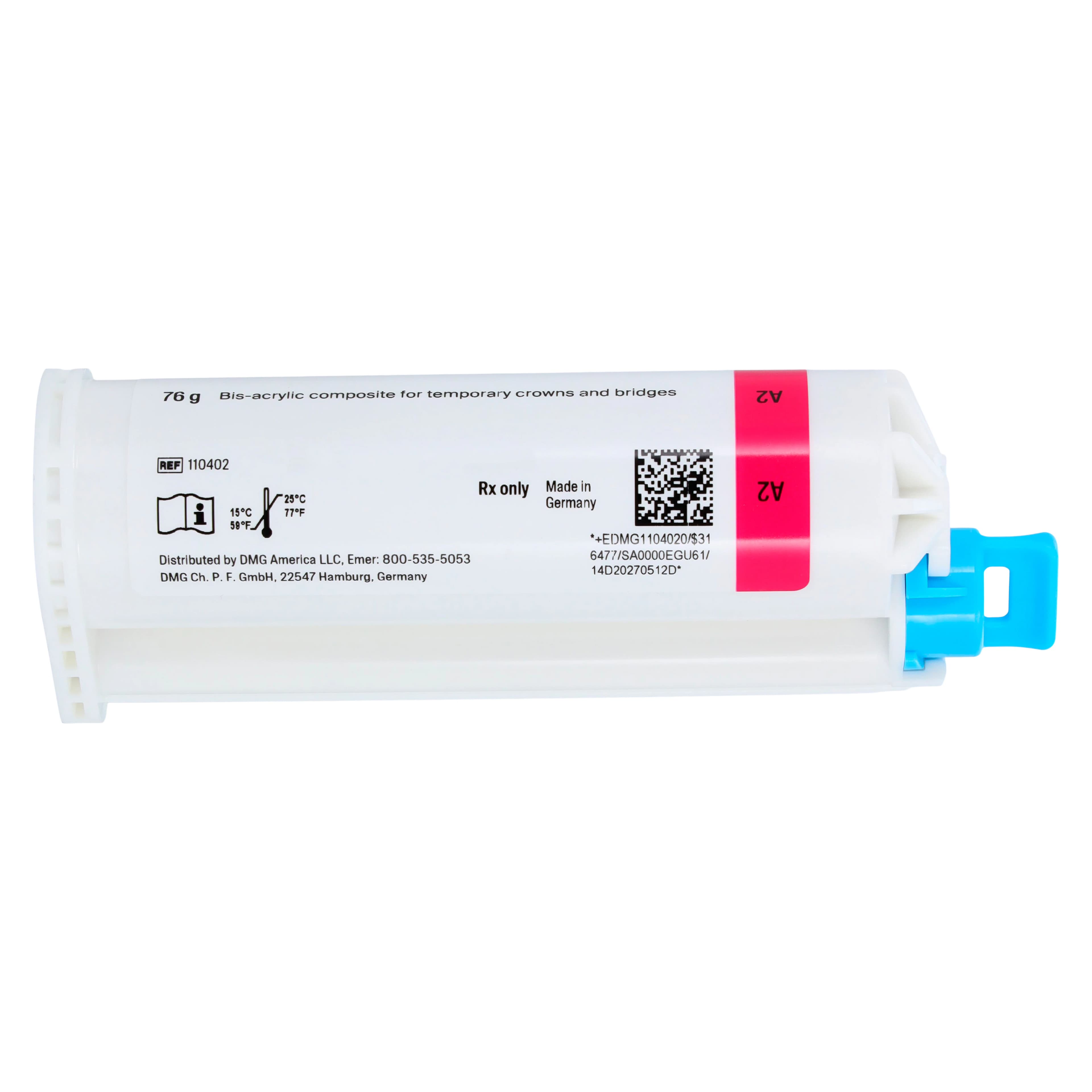 Luxatemp Automix Plus Temporary Crown & Bridge Material, Shade A2, Bulk Pack, 5 x 76 g Cartridges with 75 Automix Tips, 110406 thumbnail 4