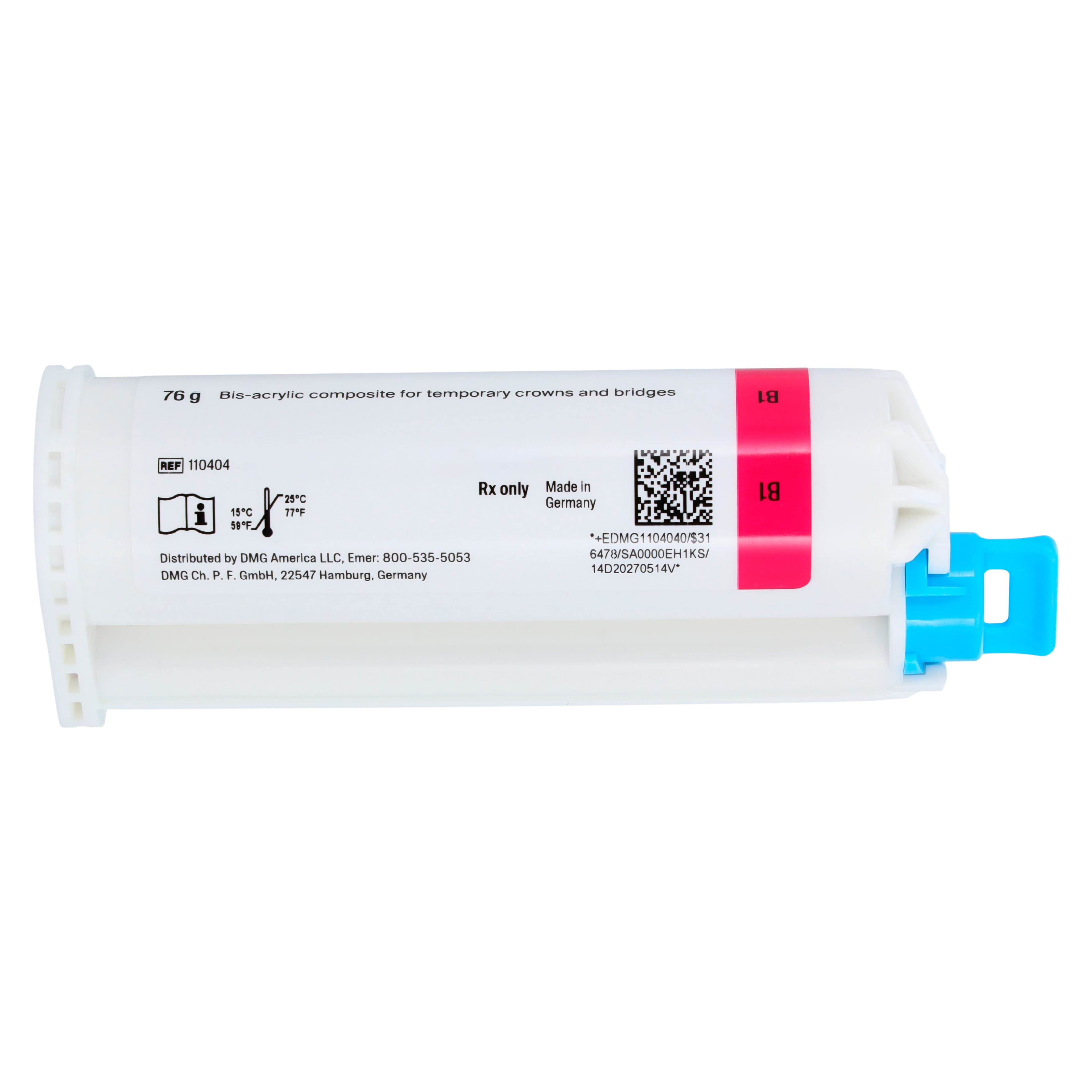 Luxatemp Automix Plus Temporary Crown & Bridge Material, Shade B1, 76 g Cartridge Refill with 15 Automix Tips, 110404 thumbnail 3