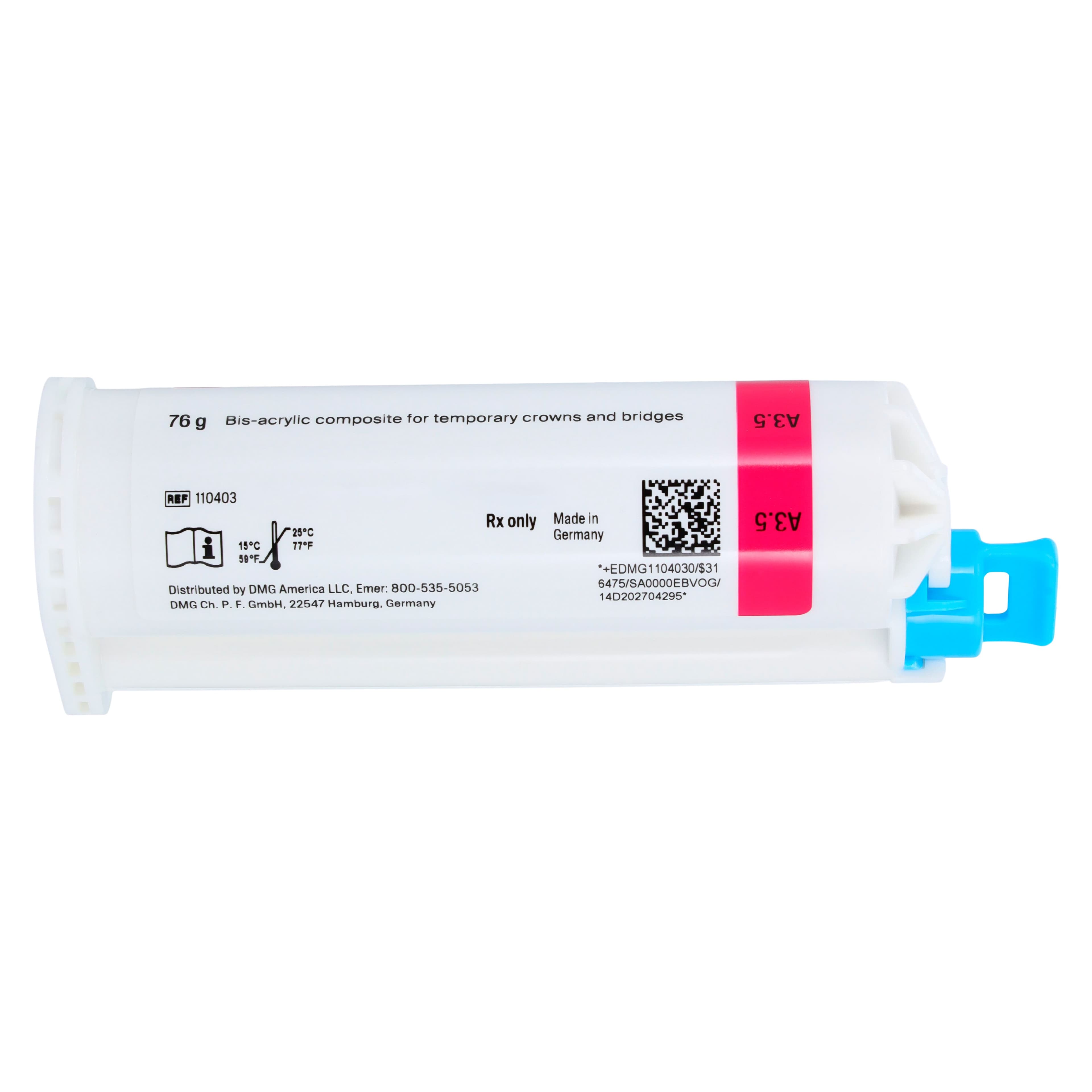 Luxatemp Automix Plus Temporary Crown & Bridge Material, Refill, 76 g Cartridge, Shade A3.5, 1/Pk, 110403 thumbnail 3