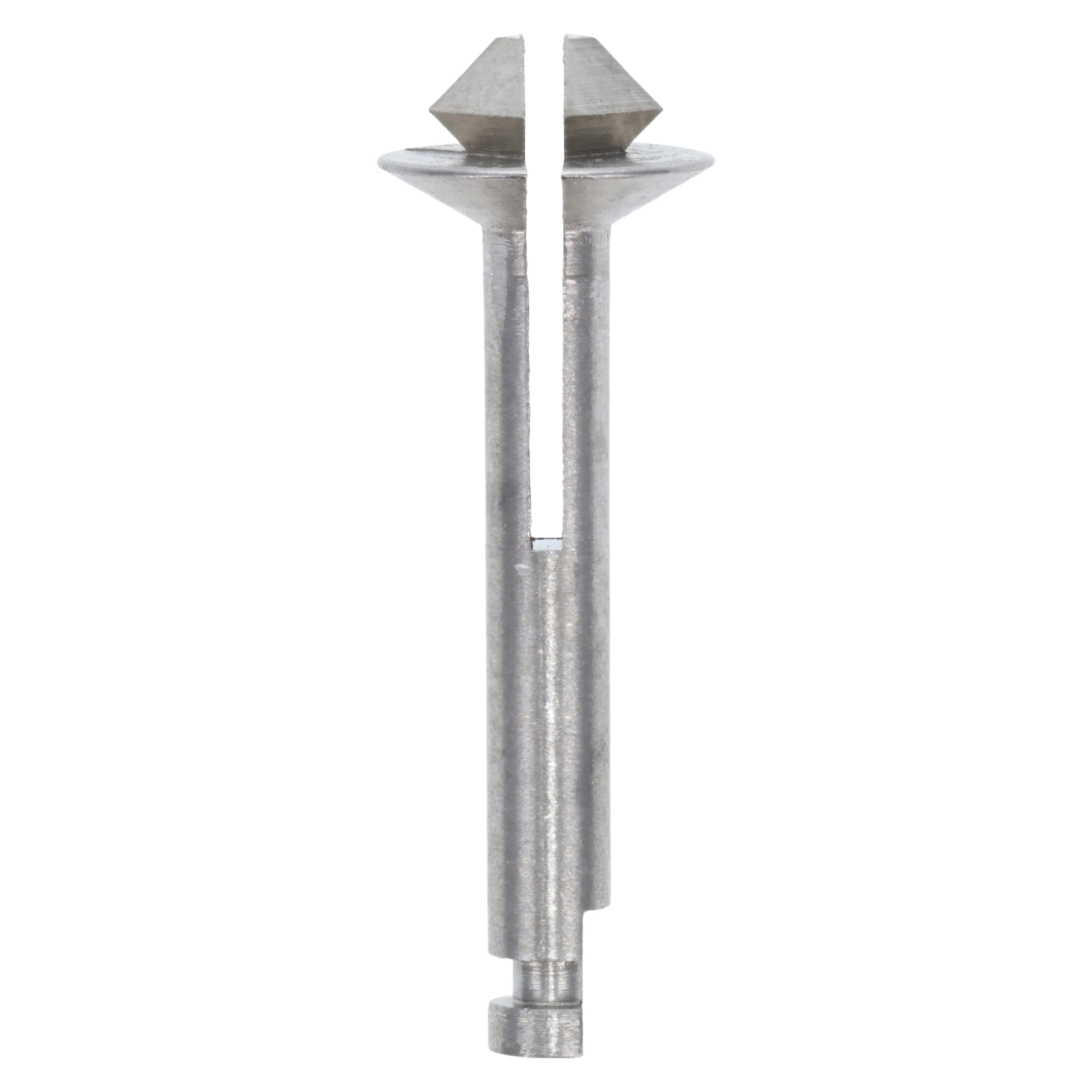 E.C. Moore #3RA Snap-On Right Angle Extra Short Mandrel, Stainless Steel, Brass Center - E.C. Moore #3RA snap on right angle X-short mandrel made of stainless steel - Image 1