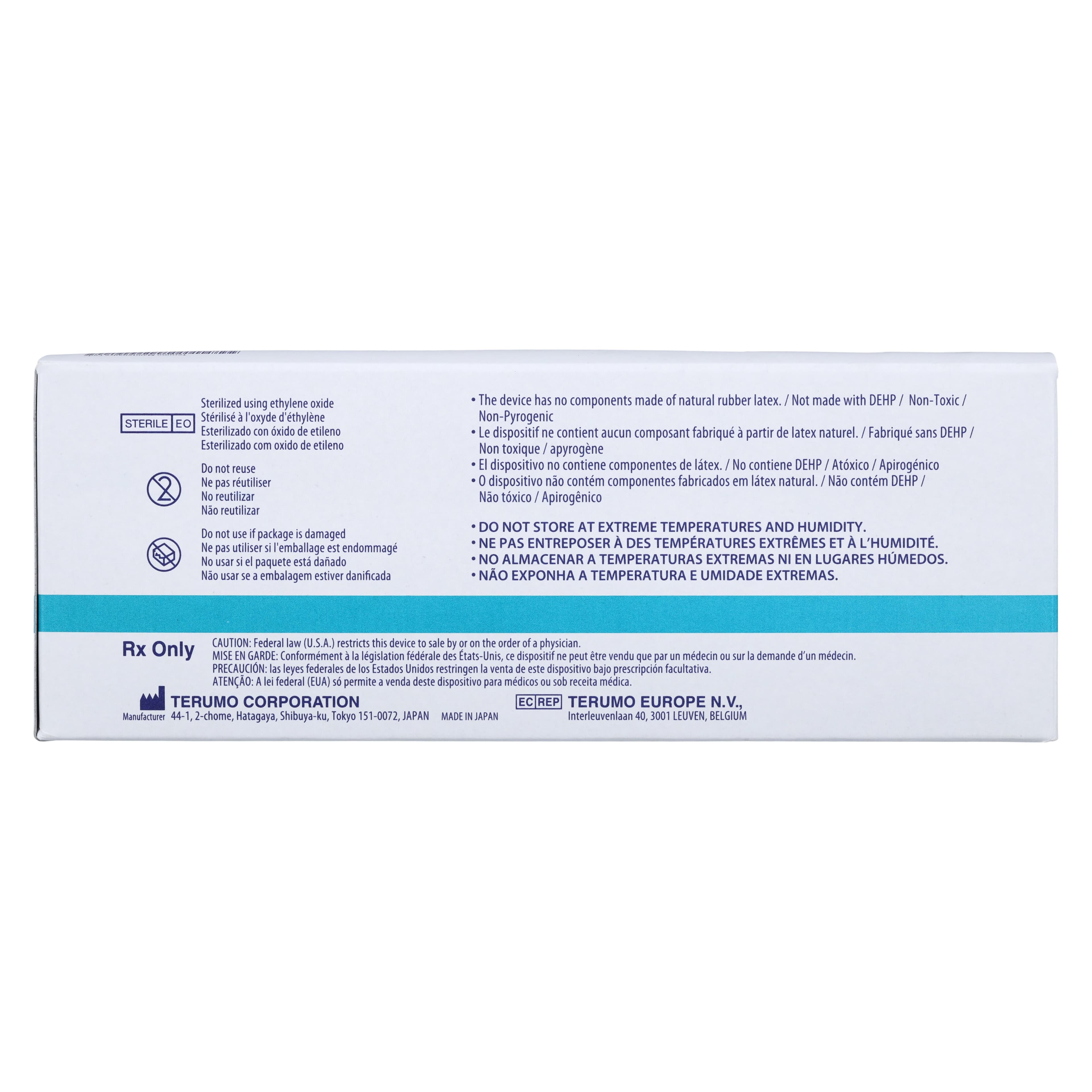 Terumo Surflo Winged Infusion Set, 23 Gauge x 3/4", 3-1/2" Tubing, Non-DEHP, Latex-Free, 100/Box thumbnail 6