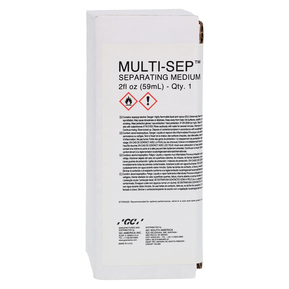 GC America Multi-Sep Universal Separating Agent, 2 oz (59 mL) Bottle, 343691 - Multi-Sep 2 Oz Bottle - Image 1