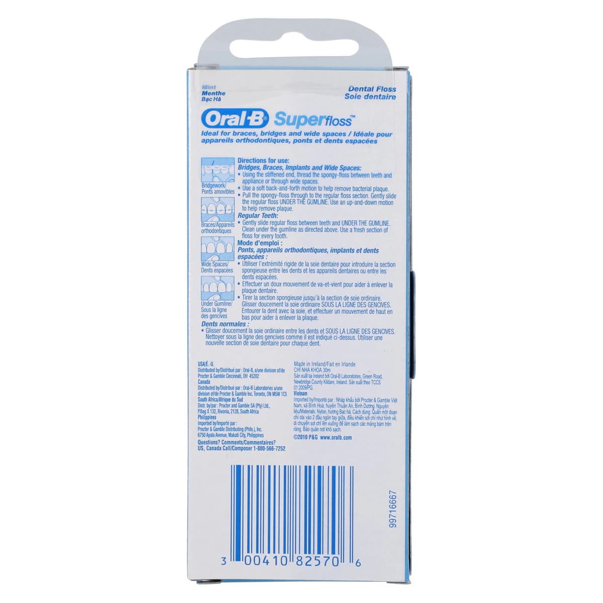 Oral-B Super Floss Office Pack, Mint, Pre-Cut Strands, 50/Box, 24 Boxes/Case, 80721154 thumbnail 3