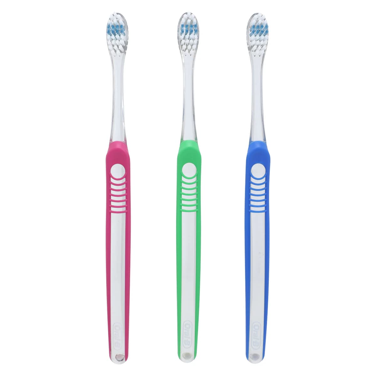 Oral-B Indicator Adult Manual Toothbrush, 30 Tuft Soft Bristles, Compact Head, Assorted Colors, 12/Box, 80799985 thumbnail 2