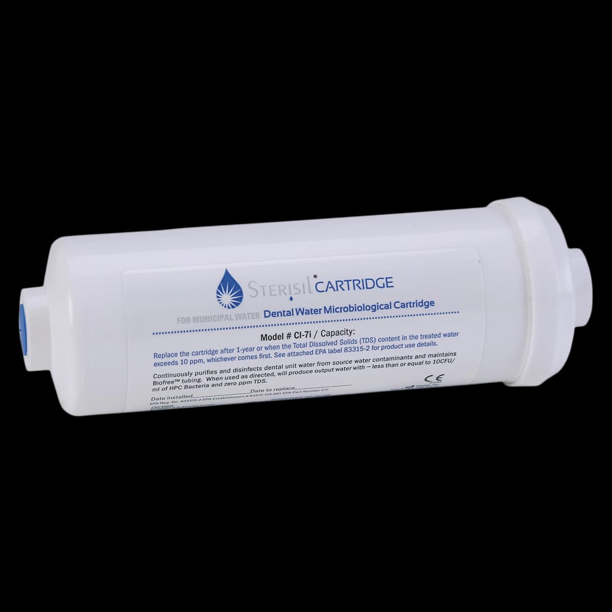Sterisil Inline Cartridge 7i, CI-7i, 8-1/16" L x 2-1/2" D, Each - Sterisil Inline Cartridge 7i - Image 1