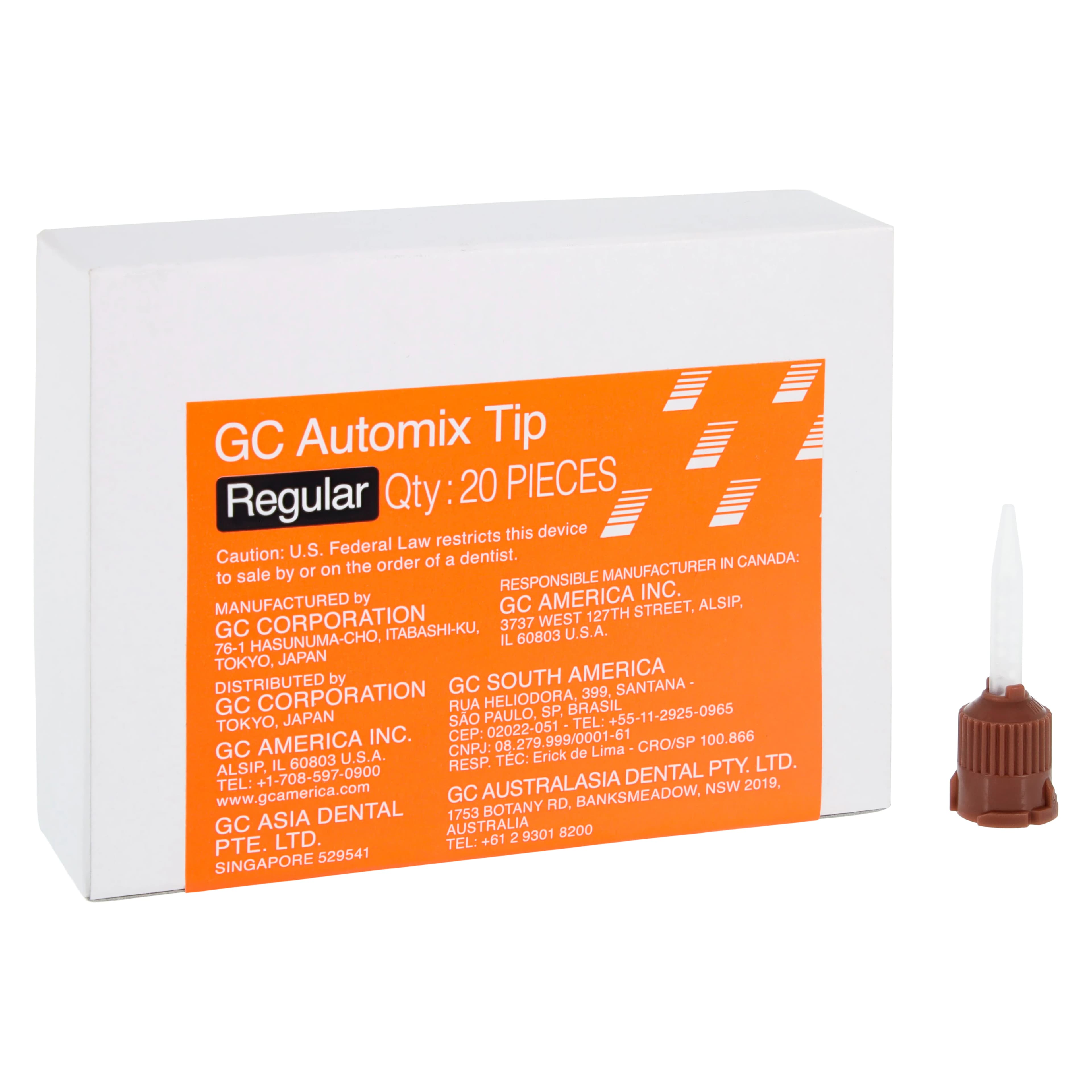 G-Cem Automix Mixing Tips, Regular, Brown, 20/Box, 002902 thumbnail 2