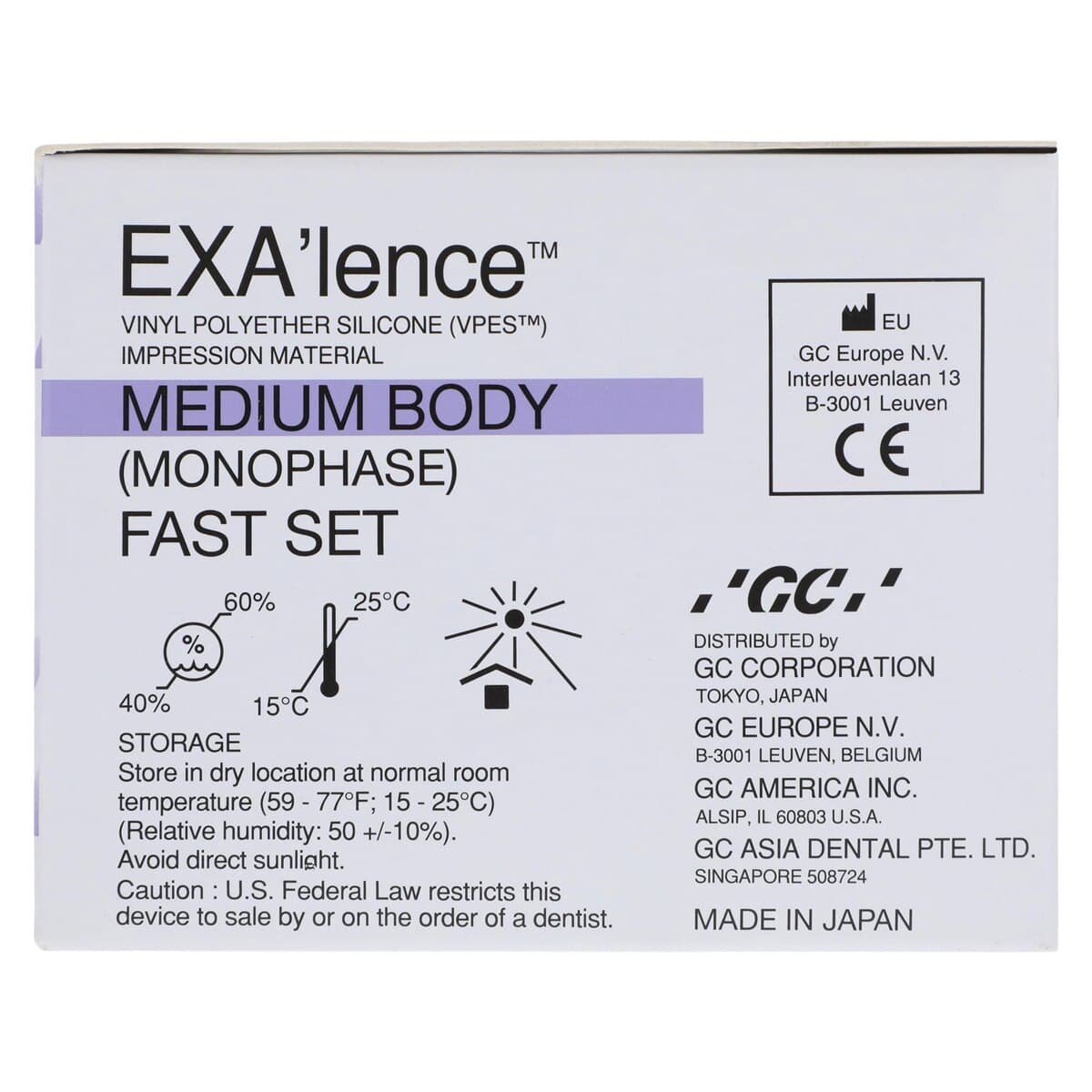 EXA'lence VPES Impression Material, Monophase, Fast Set, 48 mL Cartridge Refill, 4/Pkg with 12 Mixing Tips, 137404 thumbnail 3