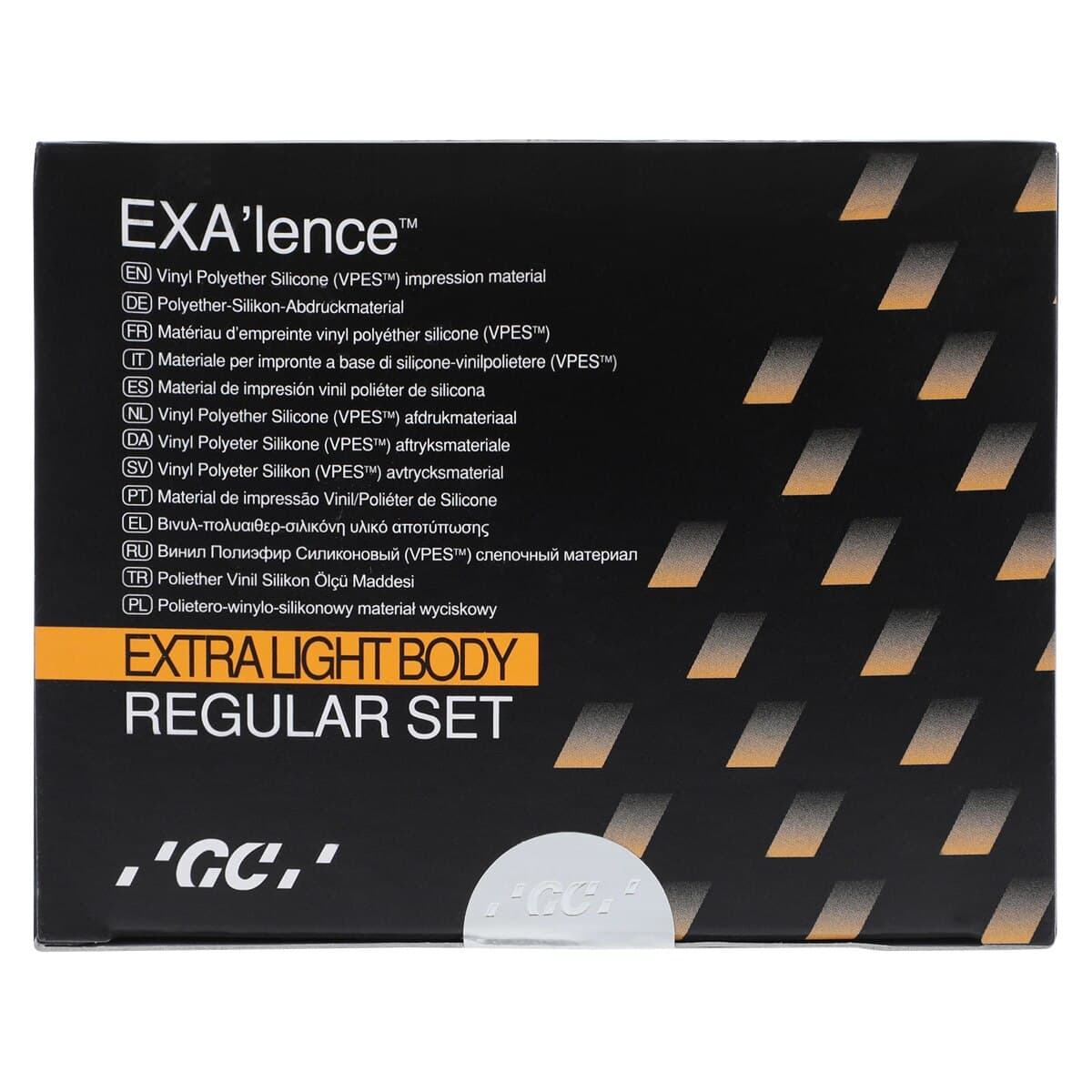 GC America EXA'lence VPES Impression Material Refill, Extra Light Body, Regular Set, 48 mL Cartridges, Yellow, 4/Pk with 12 Mixing Tips, 137224 thumbnail 2