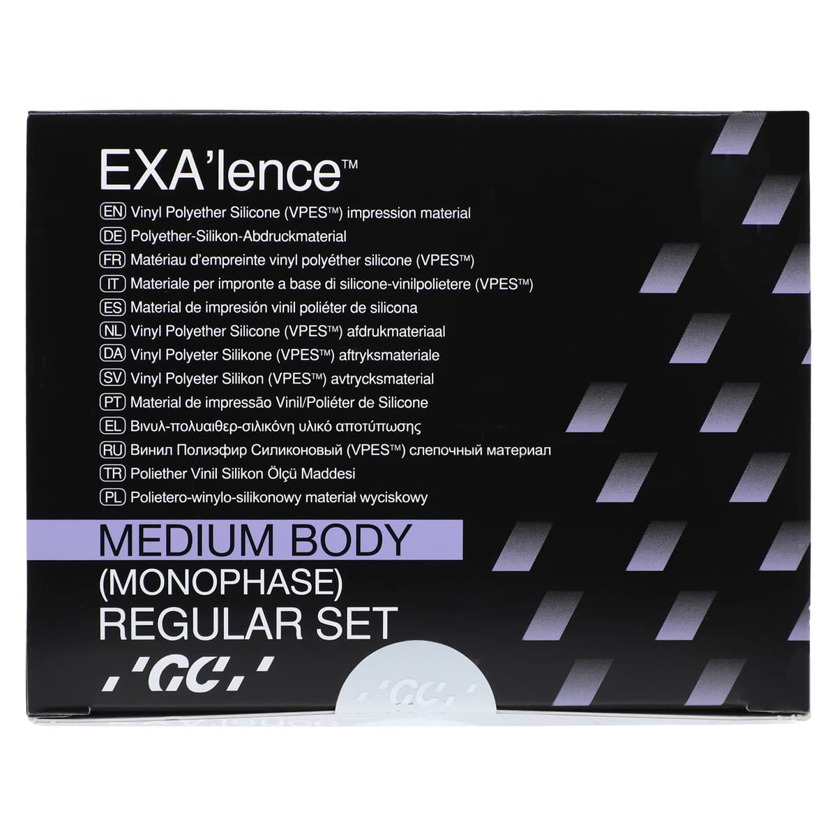 EXA'lence VPES Impression Material Refill, Monophase Regular Set, 48 mL Cartridges, Purple, 4/Pk, 137444 thumbnail 2