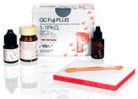 GC Fuji PLUS Resin-Reinforced Glass Ionomer Luting Cement, Powder/Liquid 1:1:1 Kit, 15 g Powder, 7 mL Liquid, 6.5 mL Conditioner, #431011 thumbnail 2