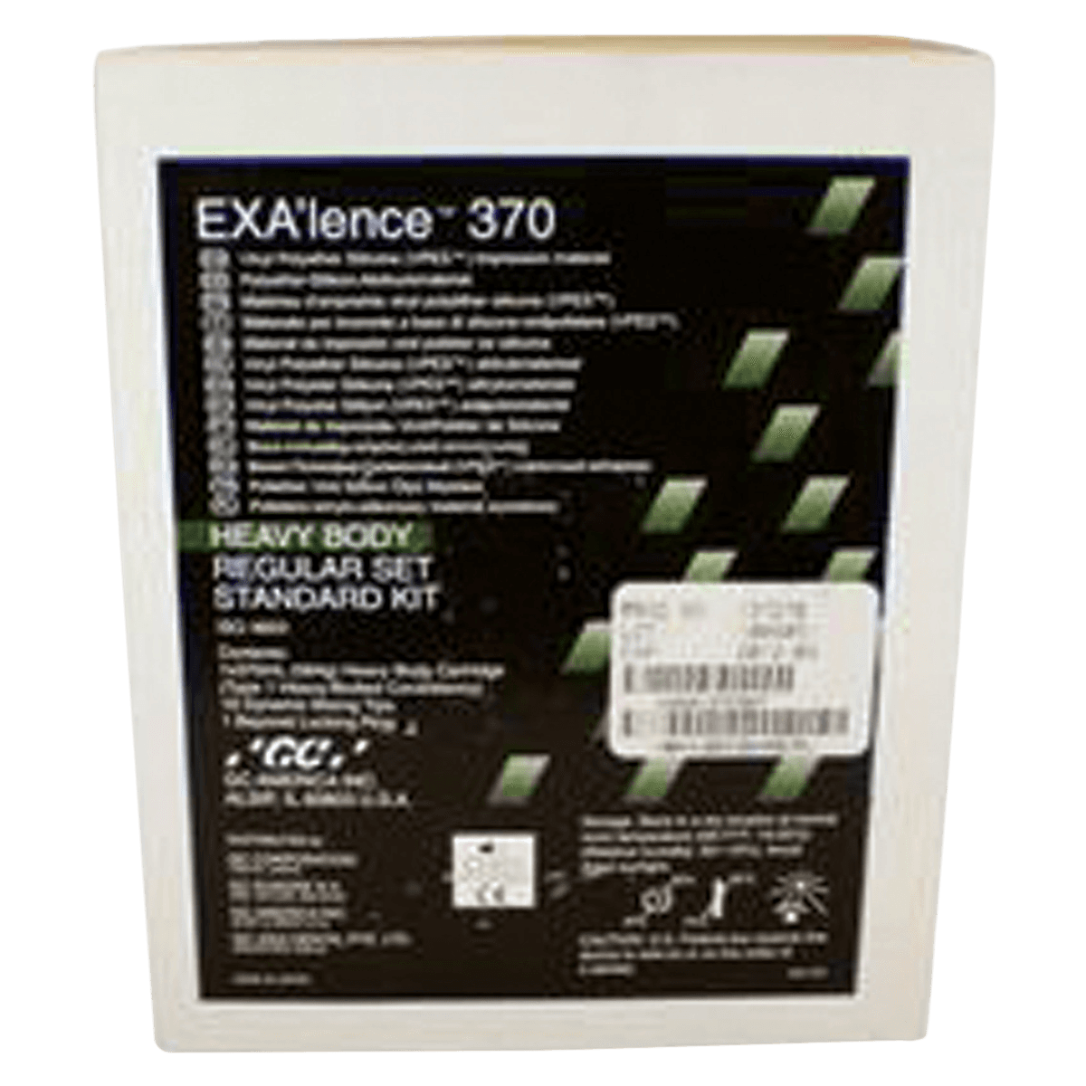 EXA'lence VPES Impression Material, Heavy Body, Regular Set, Standard Kit, 370 mL Cartridge, Dark Green, 137270 - Exa'Lence 370Ml Regular Heavy Std - Image 1