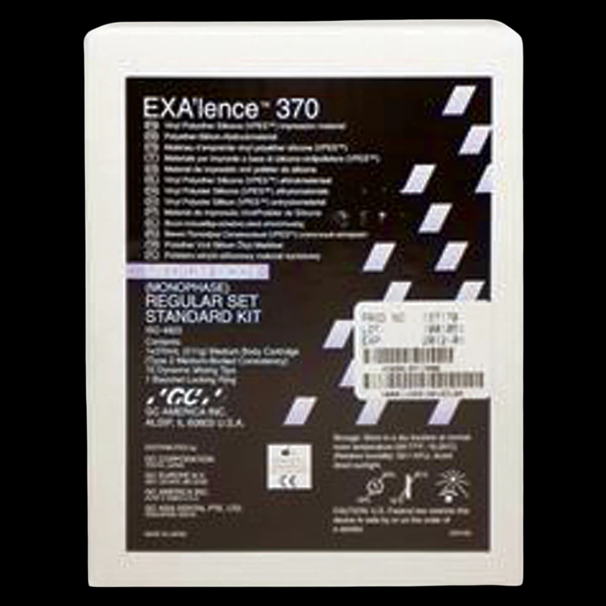 EXA'lence VPES Impression Material, Standard Kit, Monophase, Regular Set, 370 mL Cartridge, 137170 - Exa'Lence 370Ml Regular Monophase Std - Image 1