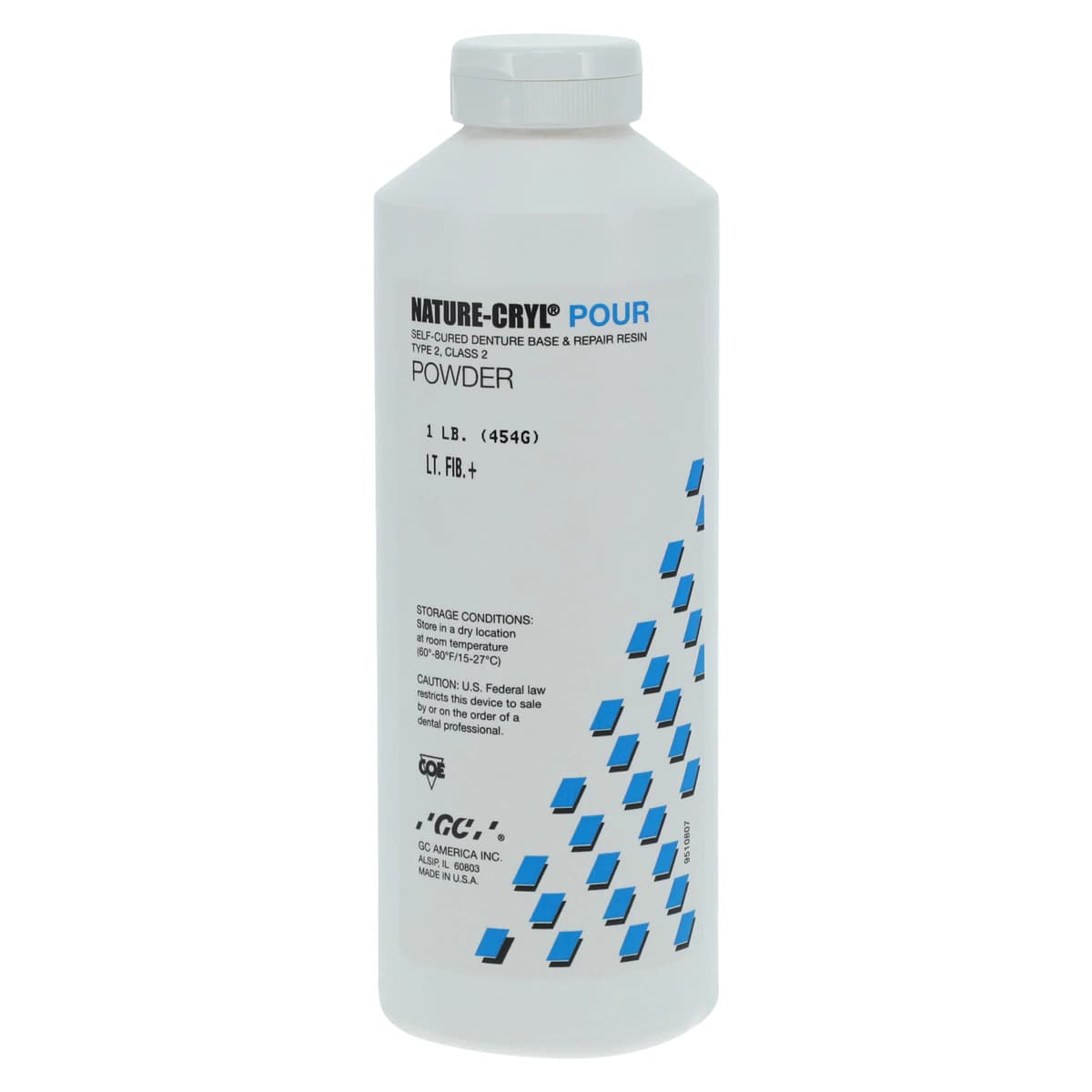 GC America Nature-Cryl Pour 1:1 Package, COE Light Fibered+, 1 lb Powder + 300 mL Liquid, 349832 thumbnail 3