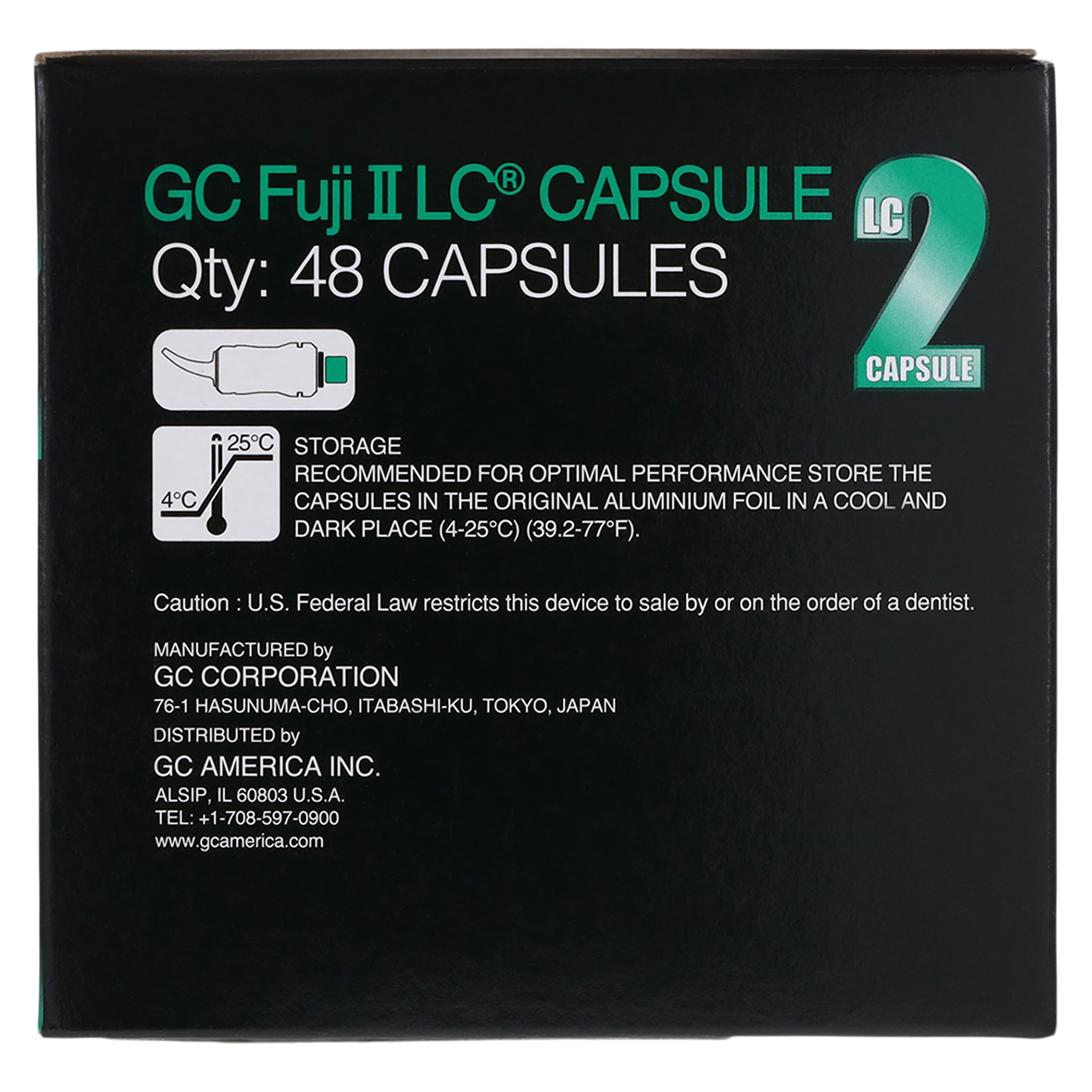 GC Fuji II LC Light-Cured Resin-Reinforced Glass Ionomer Restorative Capsules, Shade B4, 0.10 mL, 48/Box, 425008 thumbnail 5