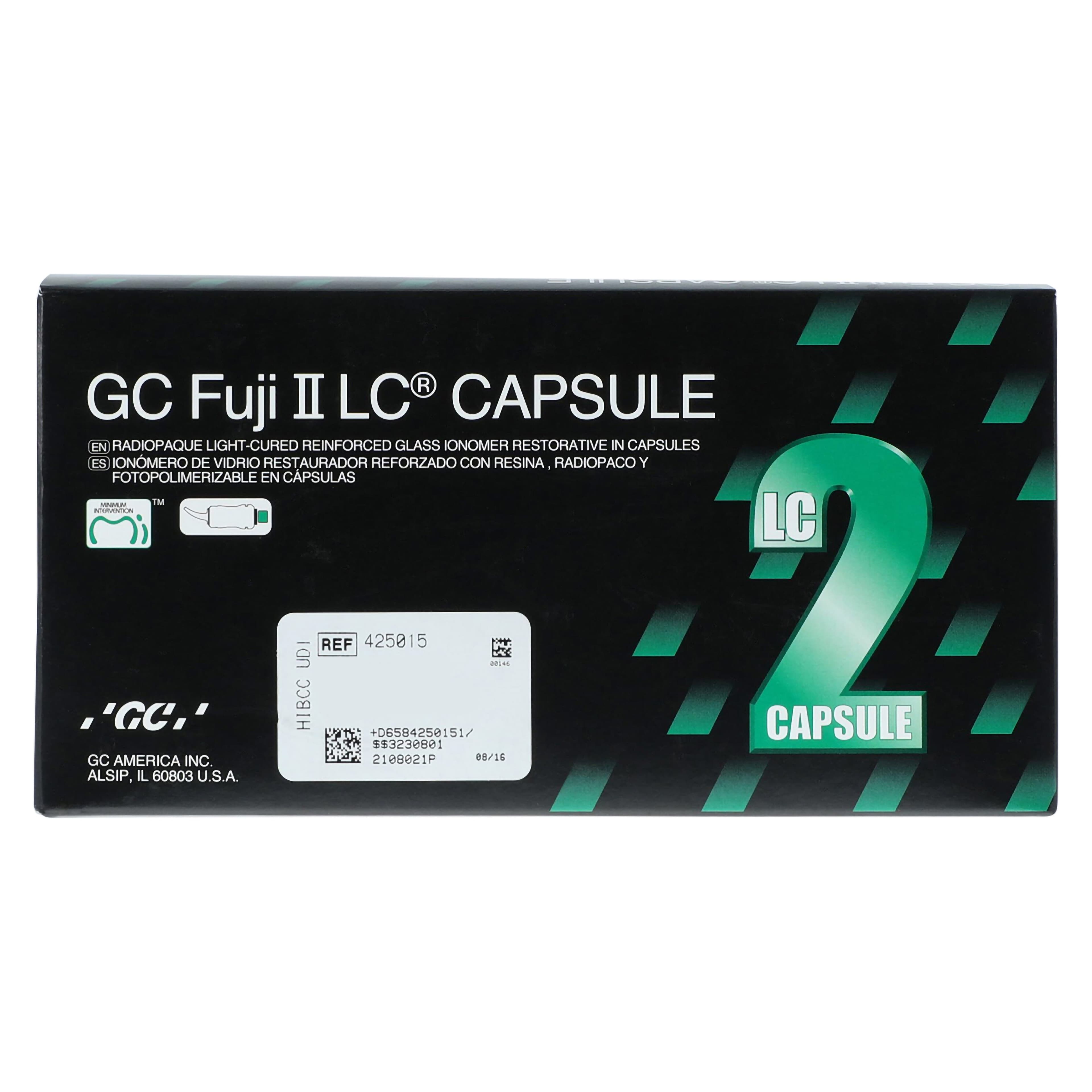 GC Fuji II LC Light-Cured Resin-Reinforced Glass Ionomer Restorative Capsules, Light Shade Assortment, 24/Box, 425015 thumbnail 5