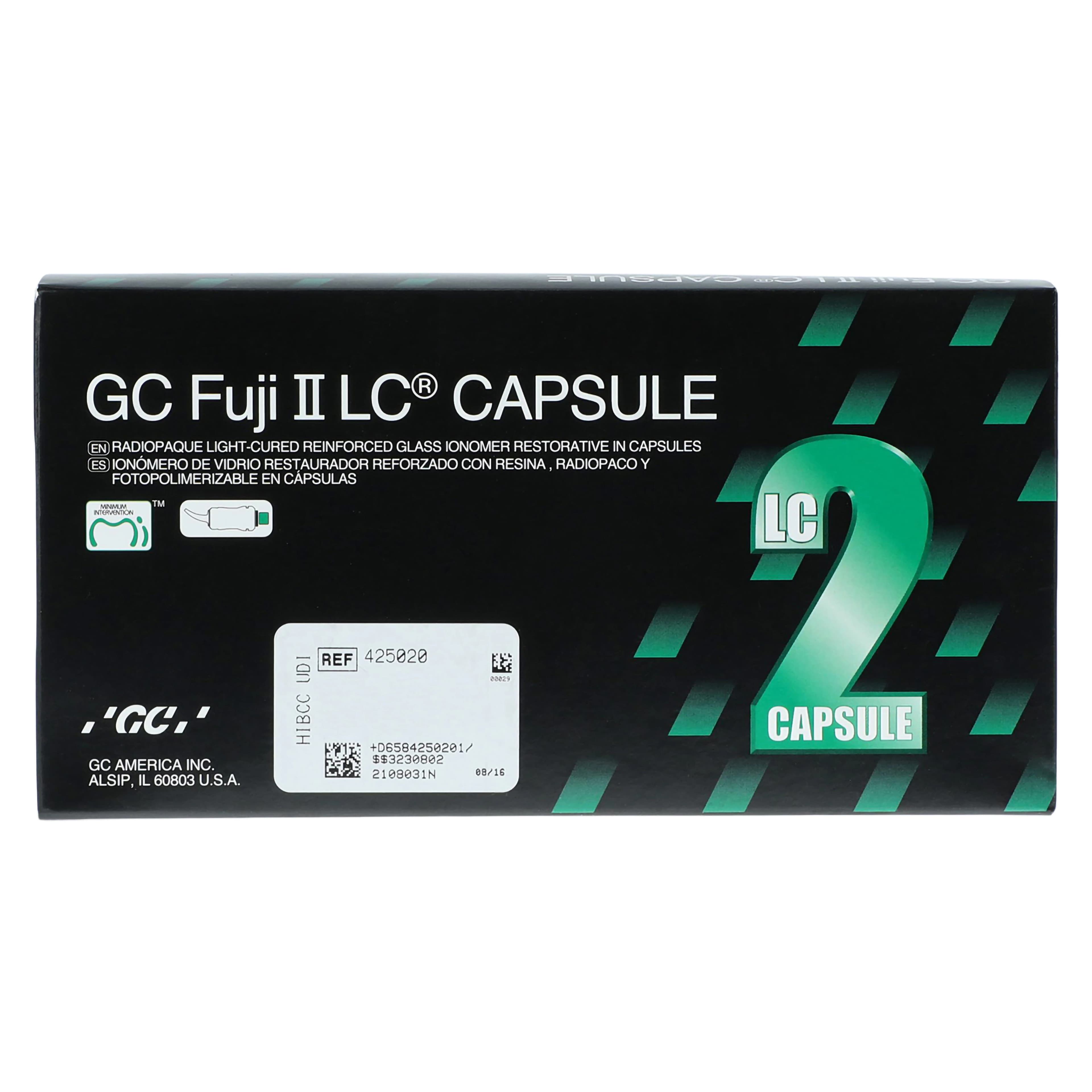 GC Fuji II LC Light-Cure Resin-Reinforced Glass Ionomer Restorative Capsules, Dark Shade Assortment (A3.5, A4, B3, B4, C4), 24/Pk, 425020 thumbnail 5