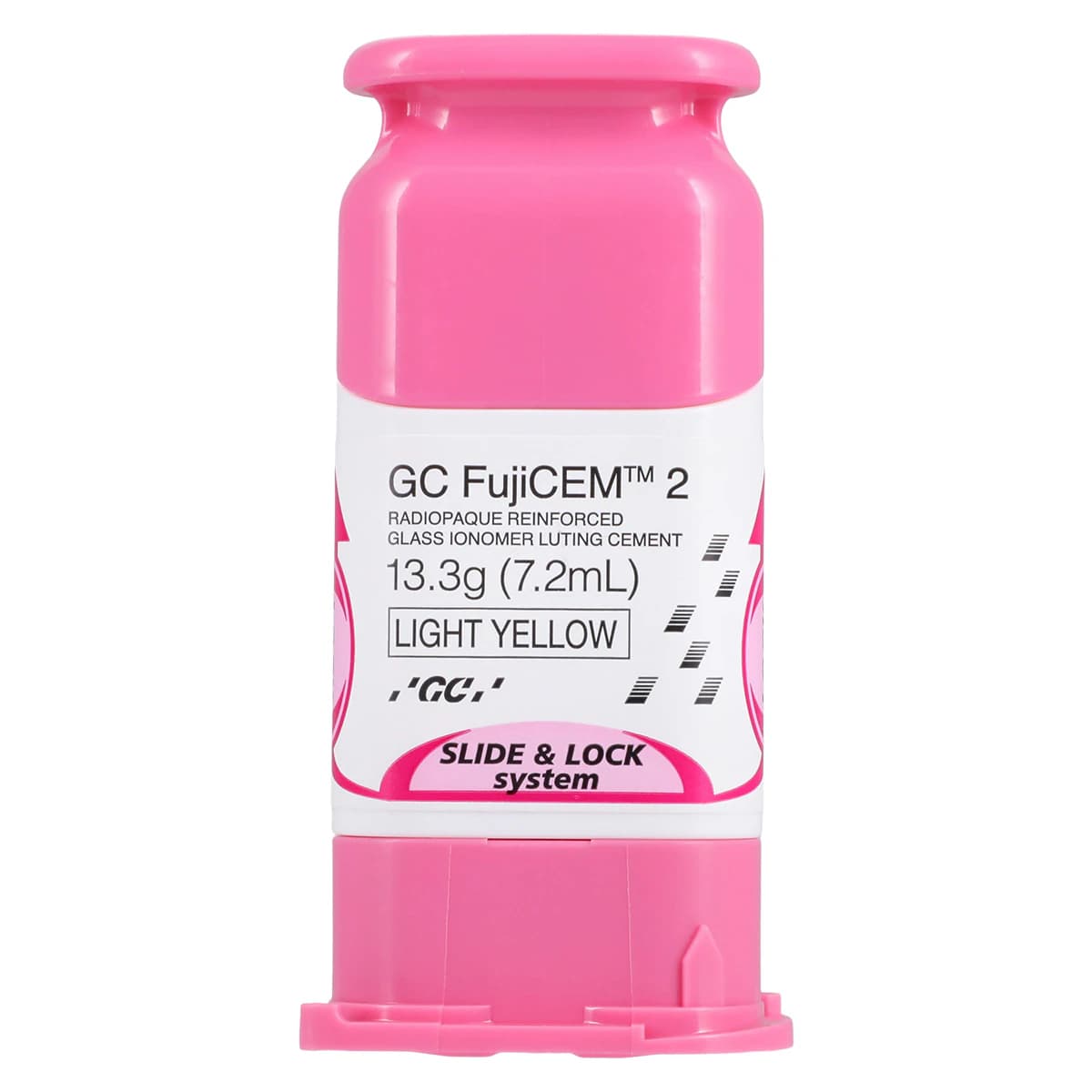 GC FujiCEM 2 Glass Ionomer Luting Cement, Automix Paste Pak Refill, 7.2 mL / 13.3 g Cartridges, 2/Pk, 441002 thumbnail 3