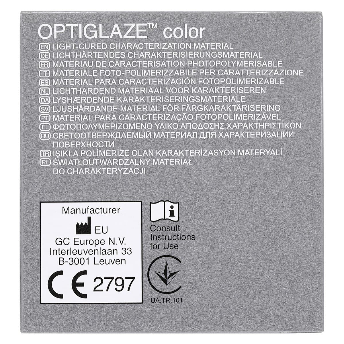 GC America OptiGlaze Color C Plus Light-Cured Nano-Filled Characterization Coating, 2.6 mL Bottle, #8411 thumbnail 5