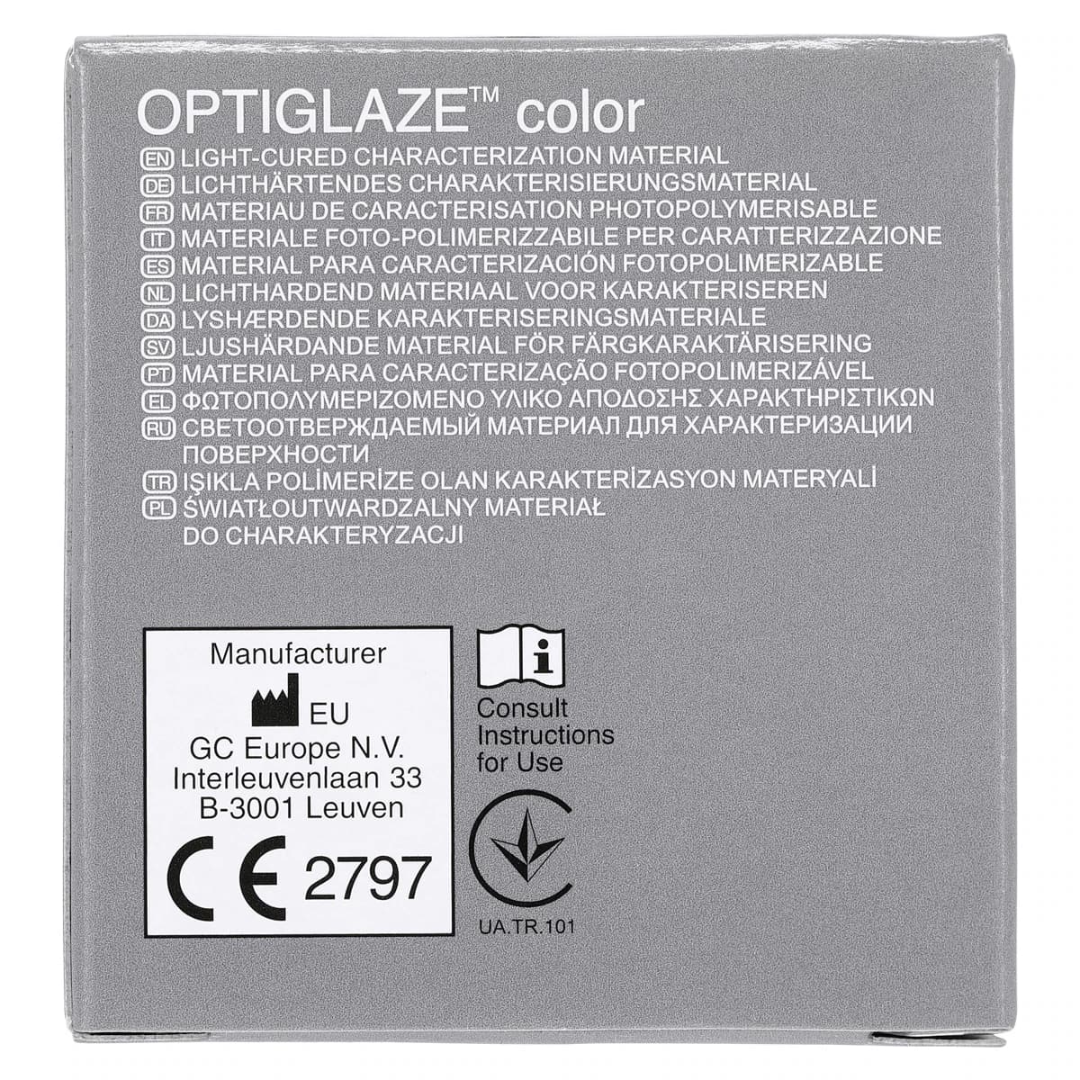 GC America OptiGlaze Color White, Light-Cured Nano-Filled Characterization Coating, 2.6 mL Bottle, #8412 thumbnail 5