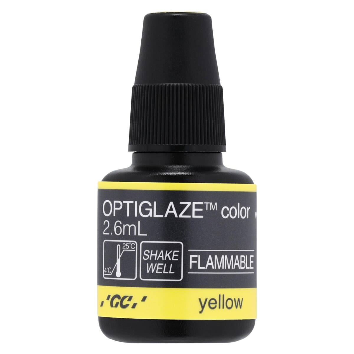 GC America OptiGlaze Color Yellow, Light-Cured Nano-Filled Characterization Coating, 2.6 mL Bottle, #8414 thumbnail 3