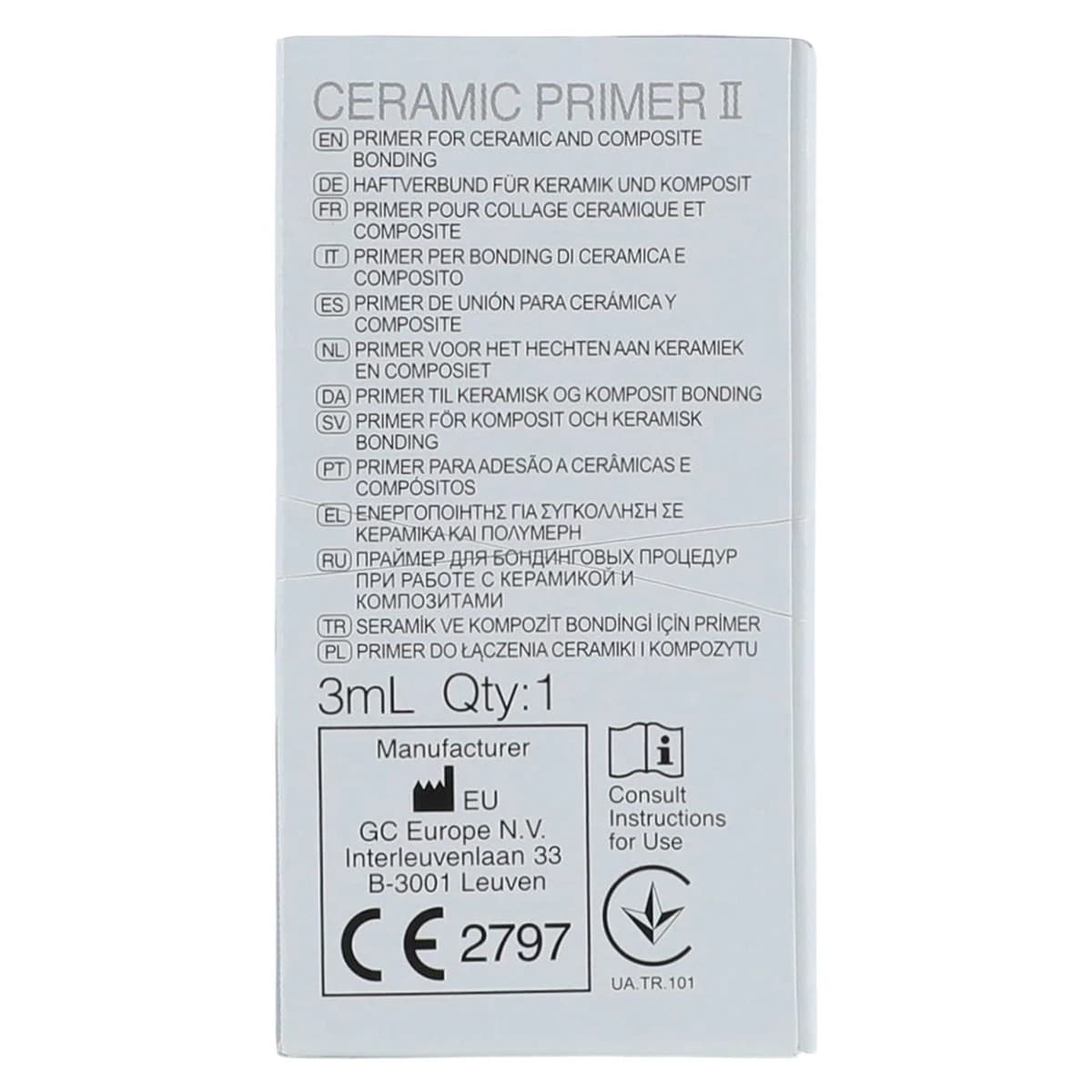 GC Ceramic Primer II Ceramic & Composite Priming Agent, 3 mL Bottle, 008551 thumbnail 8