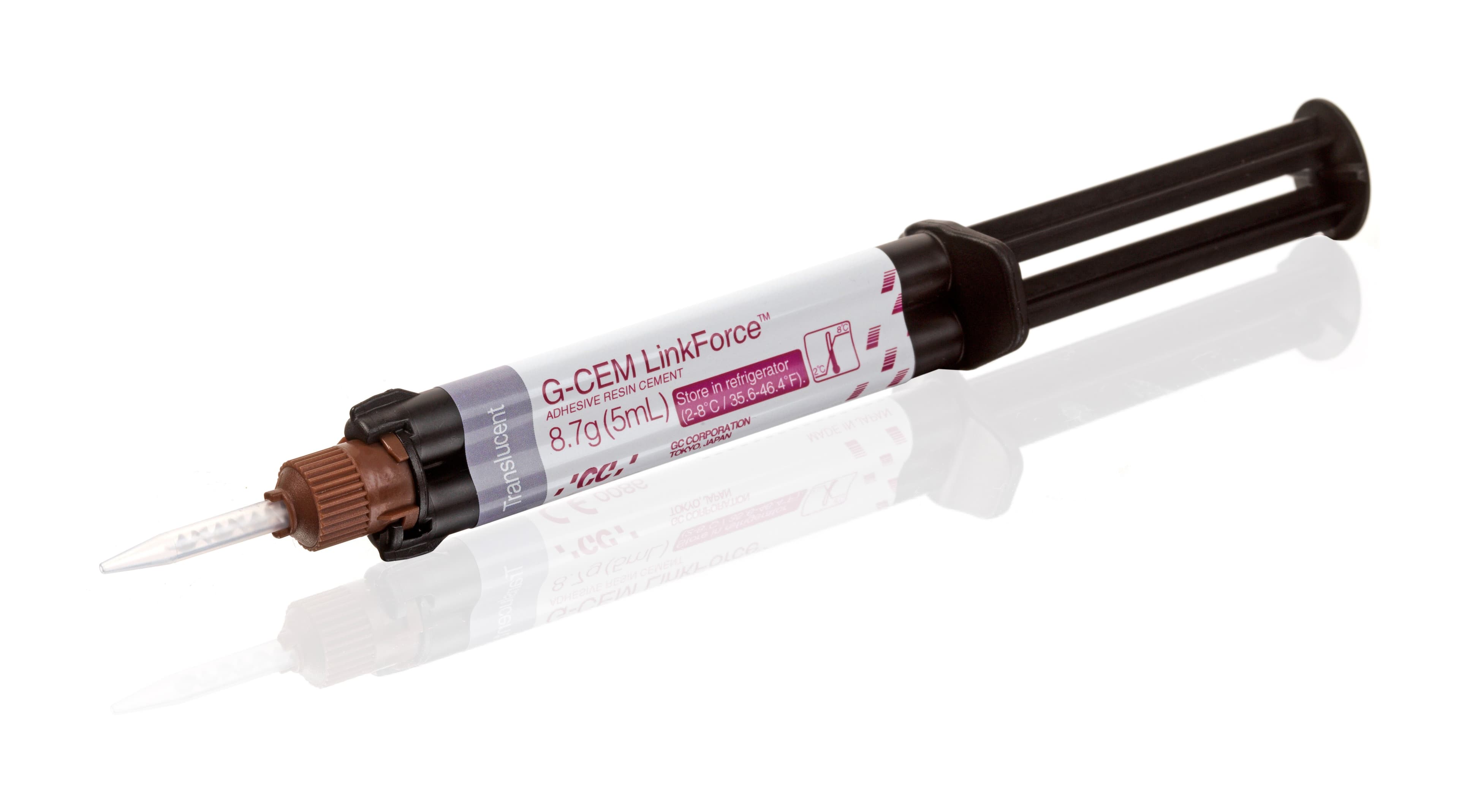 G-CEM LinkForce Adhesive Resin Cement, Syringe Refill, Translucent, 8.7 g / 5 mL, 1/Pk, 010121 thumbnail 2