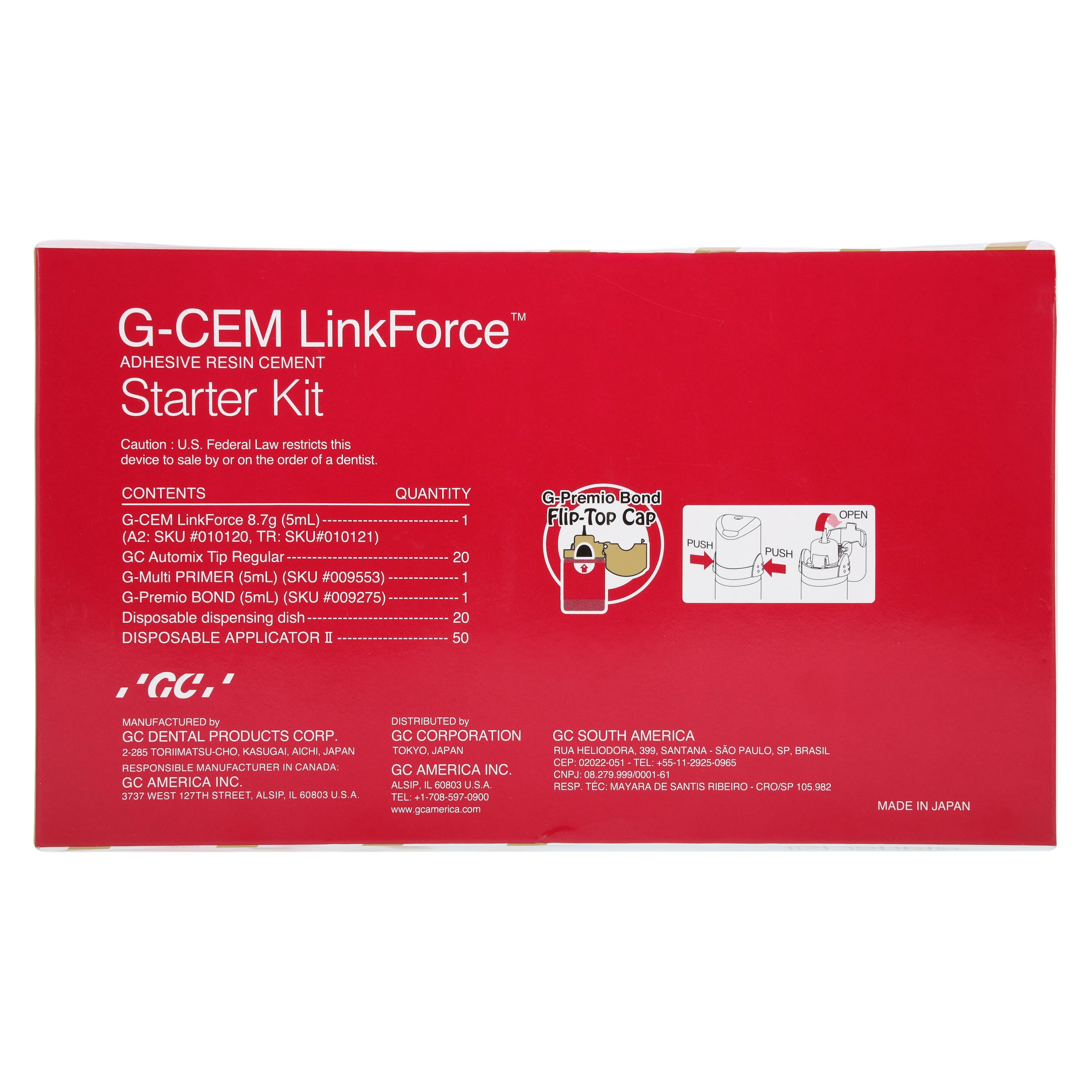 G-CEM LinkForce Dual-Cure Adhesive Resin Cement Starter Kit, Shade A2, 1 x 8.7 g Syringe, 010118 thumbnail 6