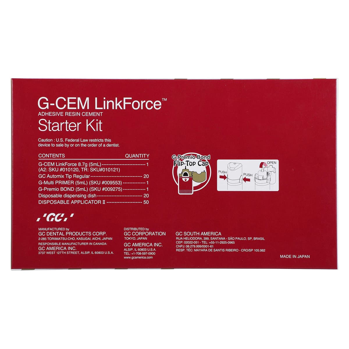 G-CEM LinkForce Adhesive Resin Cement, Starter Kit, Translucent, 1/Pk, 010119 thumbnail 3