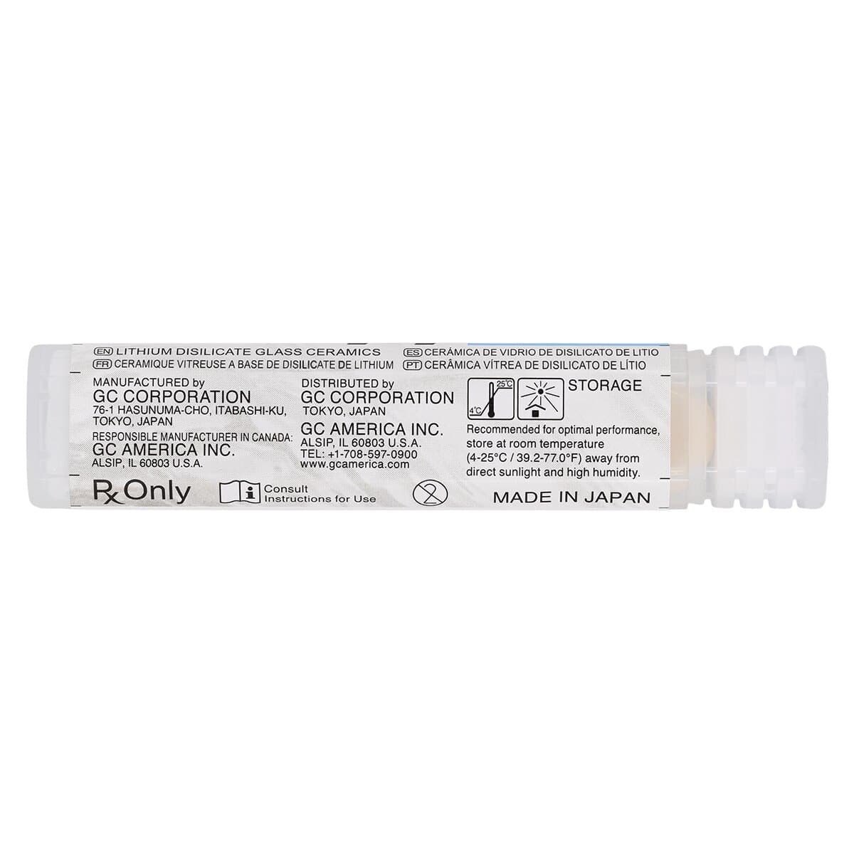 GC Initial LiSi Press HT-E59 Pressable Lithium Disilicate Ceramic Ingots, 3 g, 5/Pkg thumbnail 4