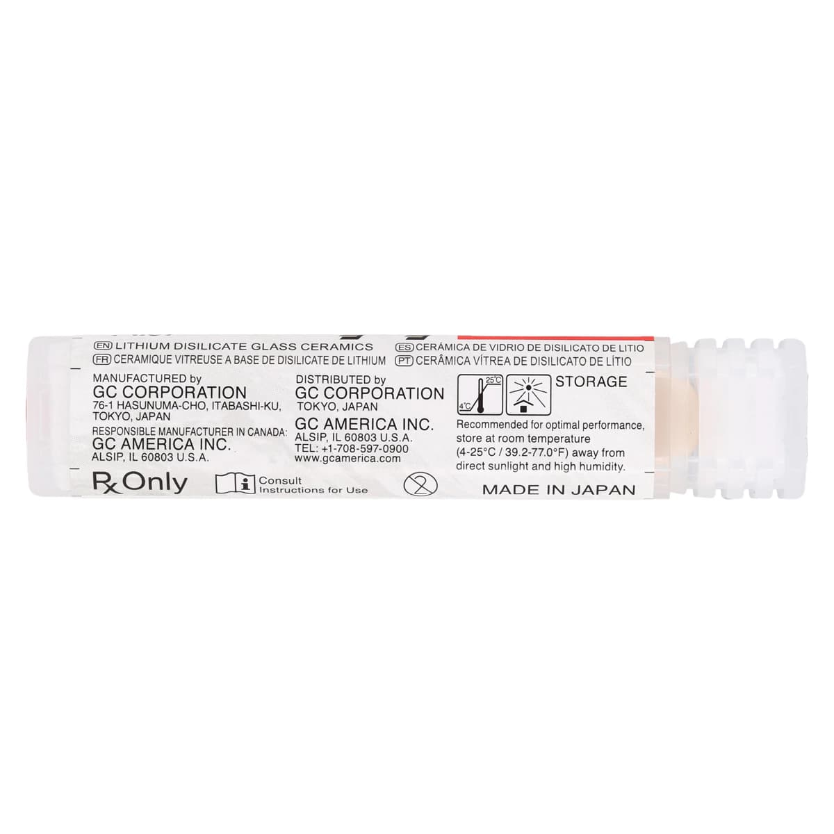 GC Initial LiSi Press Lithium Disilicate Ingot, Shade MT-A1, 3g, 5/Pk thumbnail 4