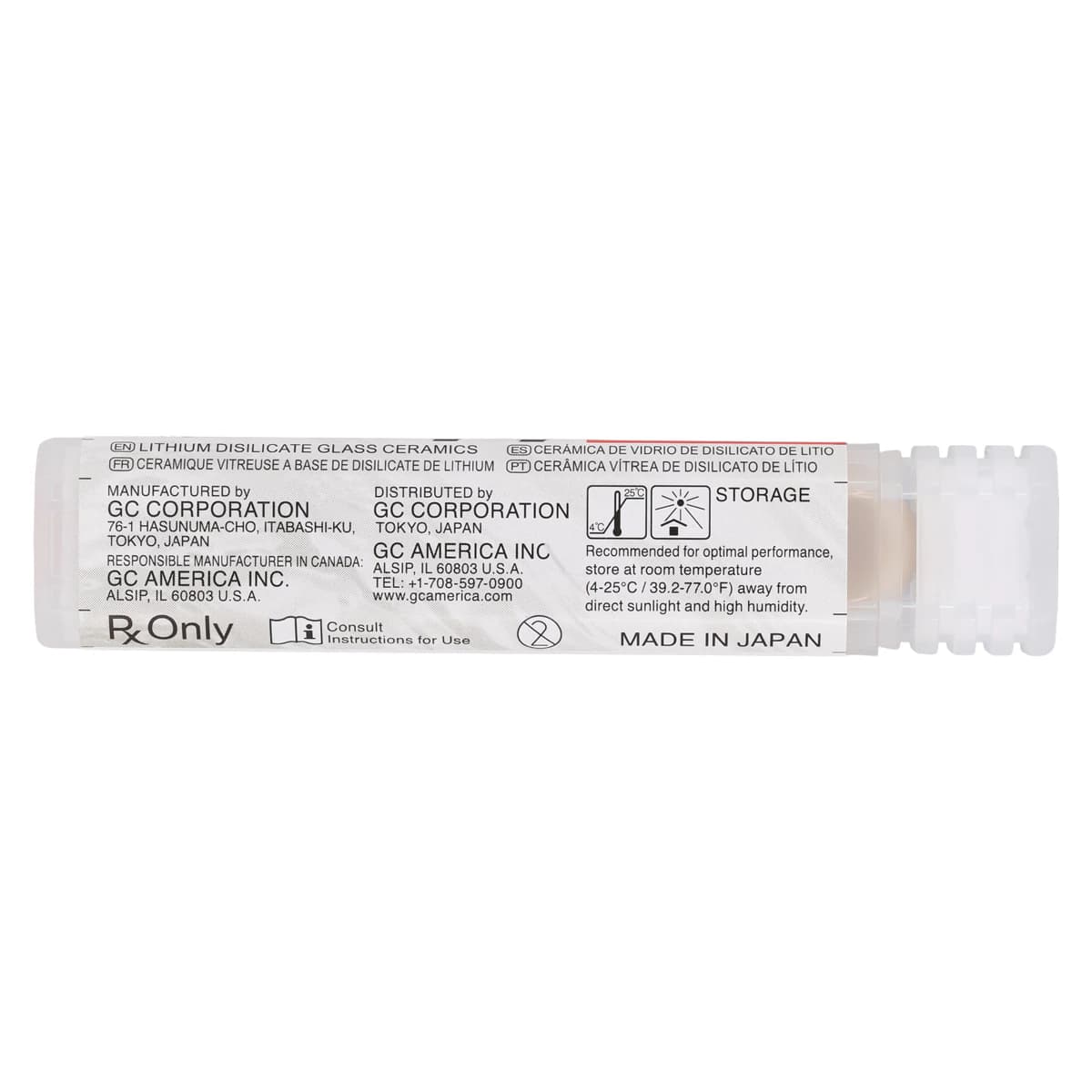 GC Initial LiSi Press Lithium Disilicate Ingot, Shade MT-B2, 3g, 5/Pk, 010332 thumbnail 4