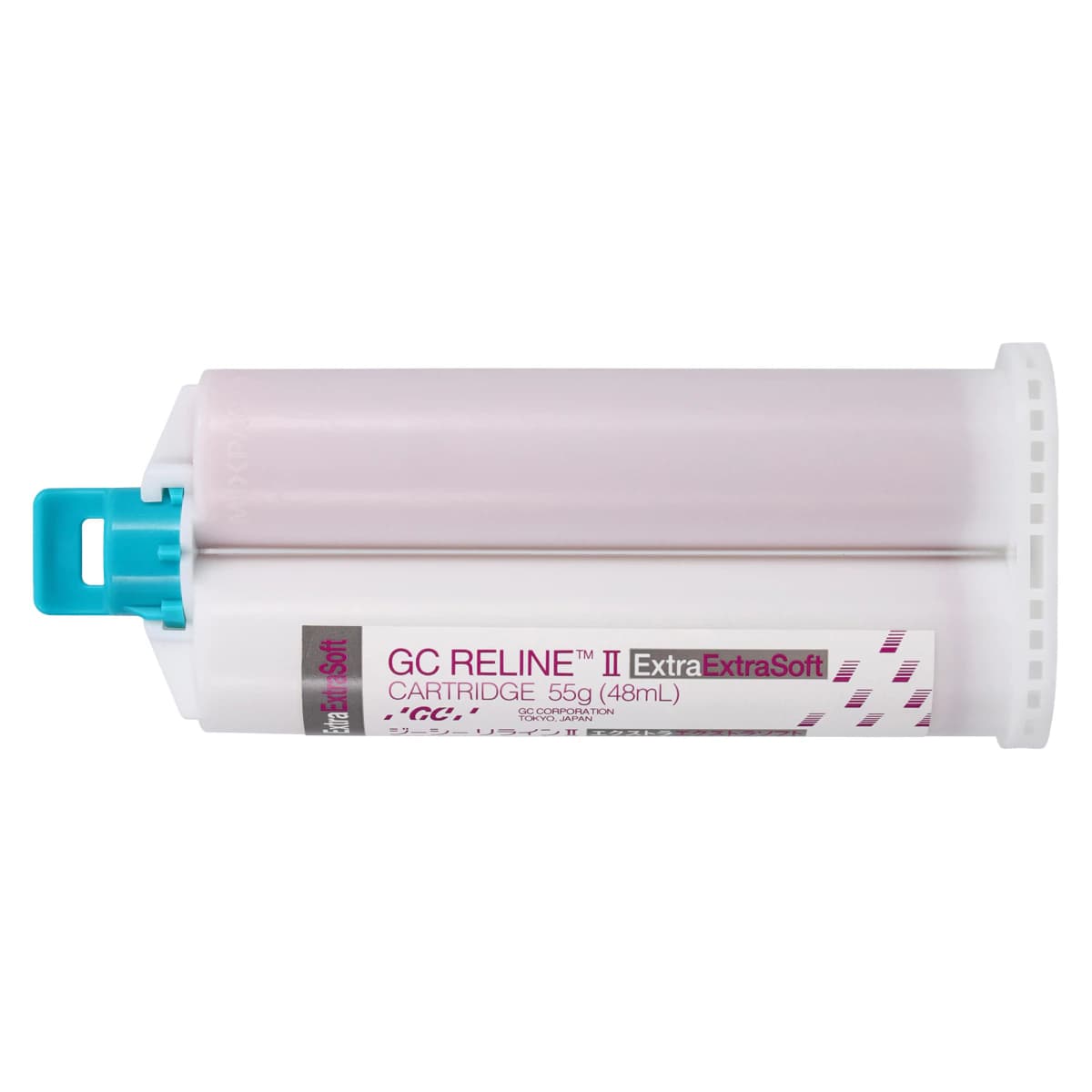 GC Reline II Soft Denture Reline Material, Extra Extra Soft, 48 mL (55 g) Cartridge Refill, 010257 thumbnail 3