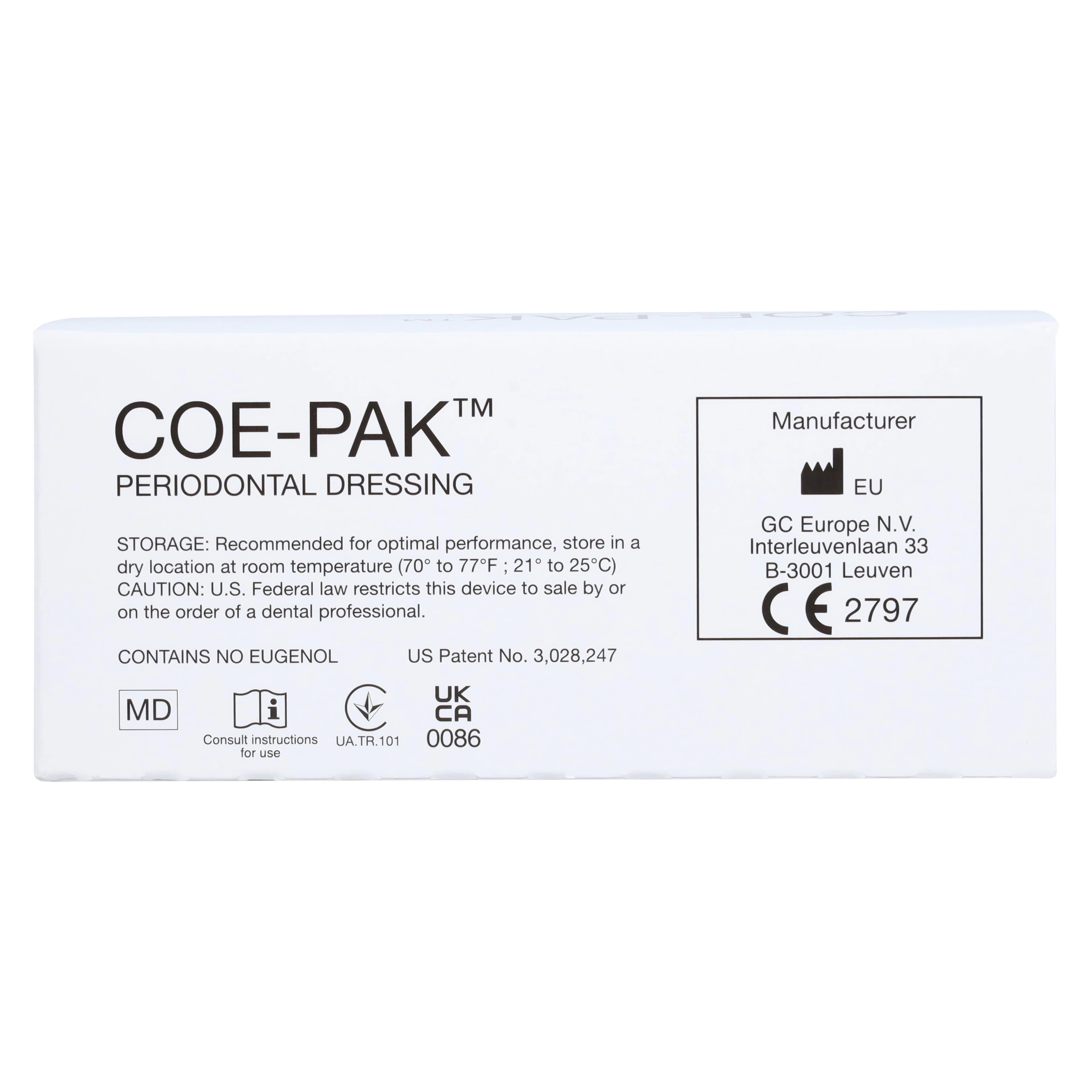 Coe-Pak Periodontal Dressing, Hard and Fast Set, Standard Package, 90 g Base & 90 g Catalyst, 135301 thumbnail 8