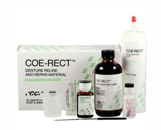 COE-RECT Self-Curing Hard Denture Reline and Repair Material, Liquid, 6 oz Bottle - COE-RECT Liquid Bottle 6oz - Image 1