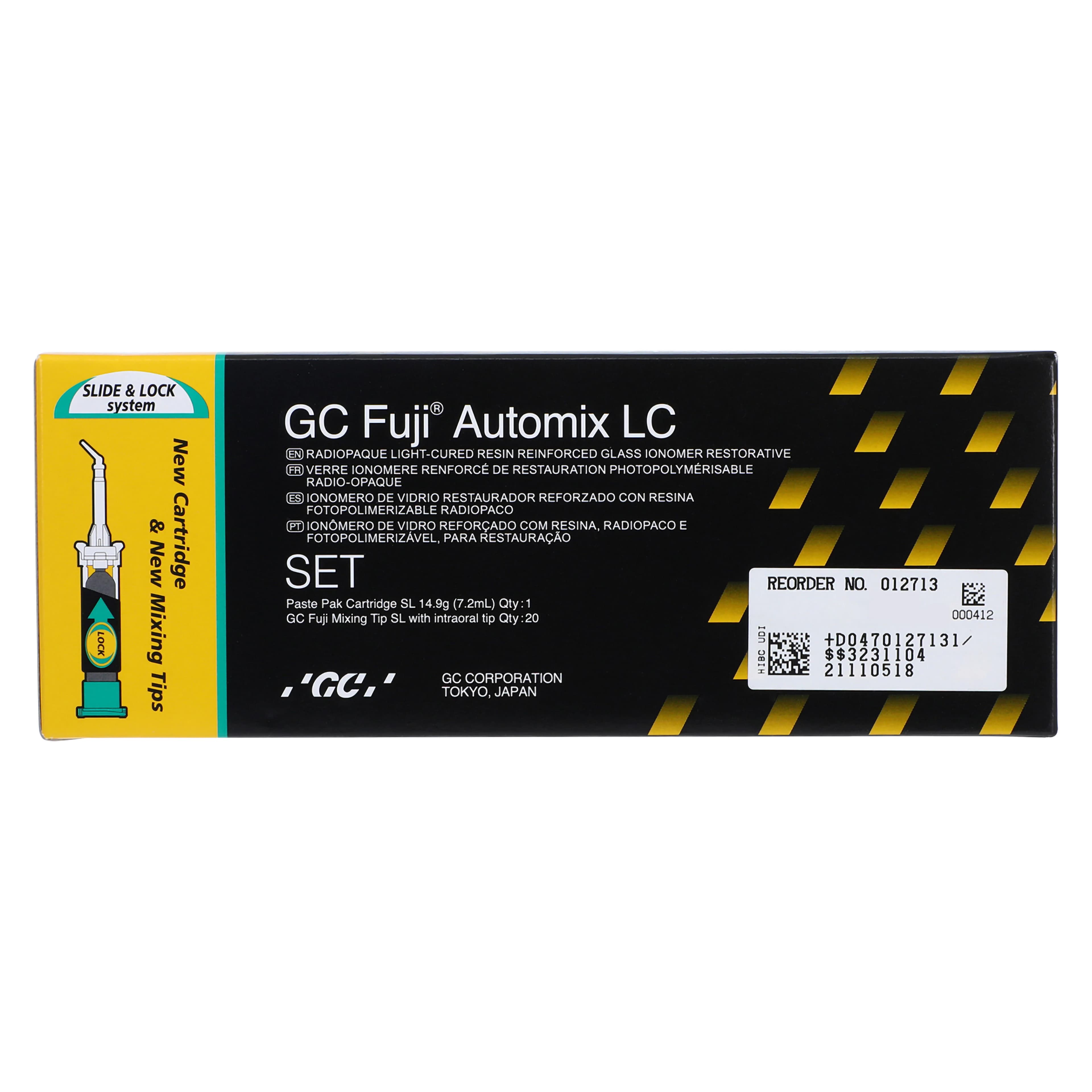 GC Fuji Automix LC Resin-Reinforced Glass Ionomer Restorative Set, Shade A2, 14.9 g Cartridge with 20 Automix Tips, 012713 thumbnail 8