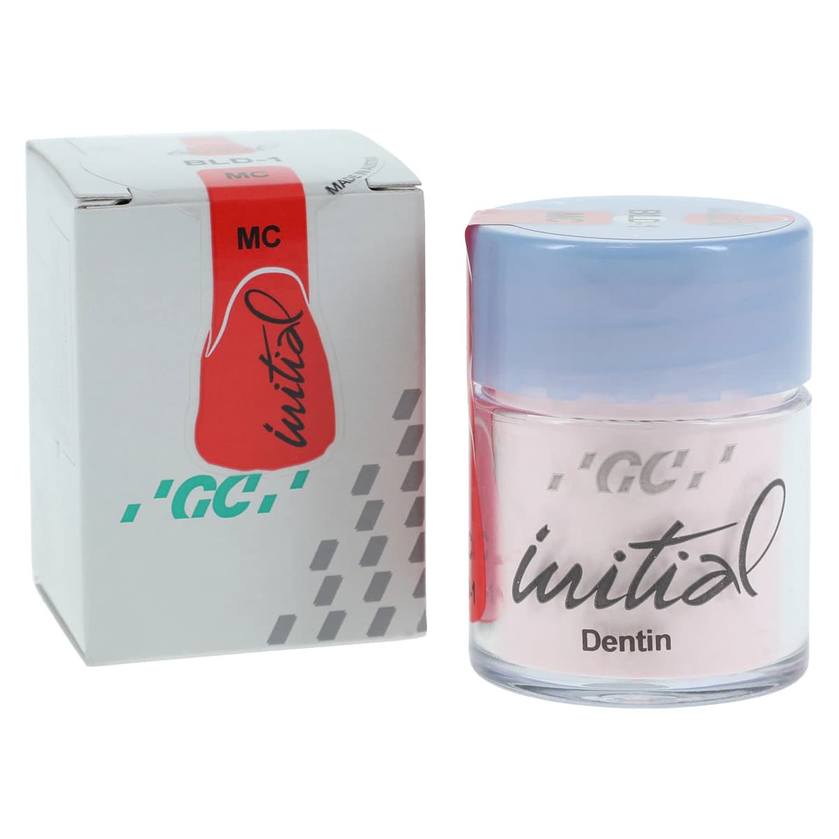 GC Initial MC Bleach Dentin Light BLD-1, 20 g Jar - GC Initial MC Bleach Dentin Light BLD-1, 20 gram Jar - Image 1