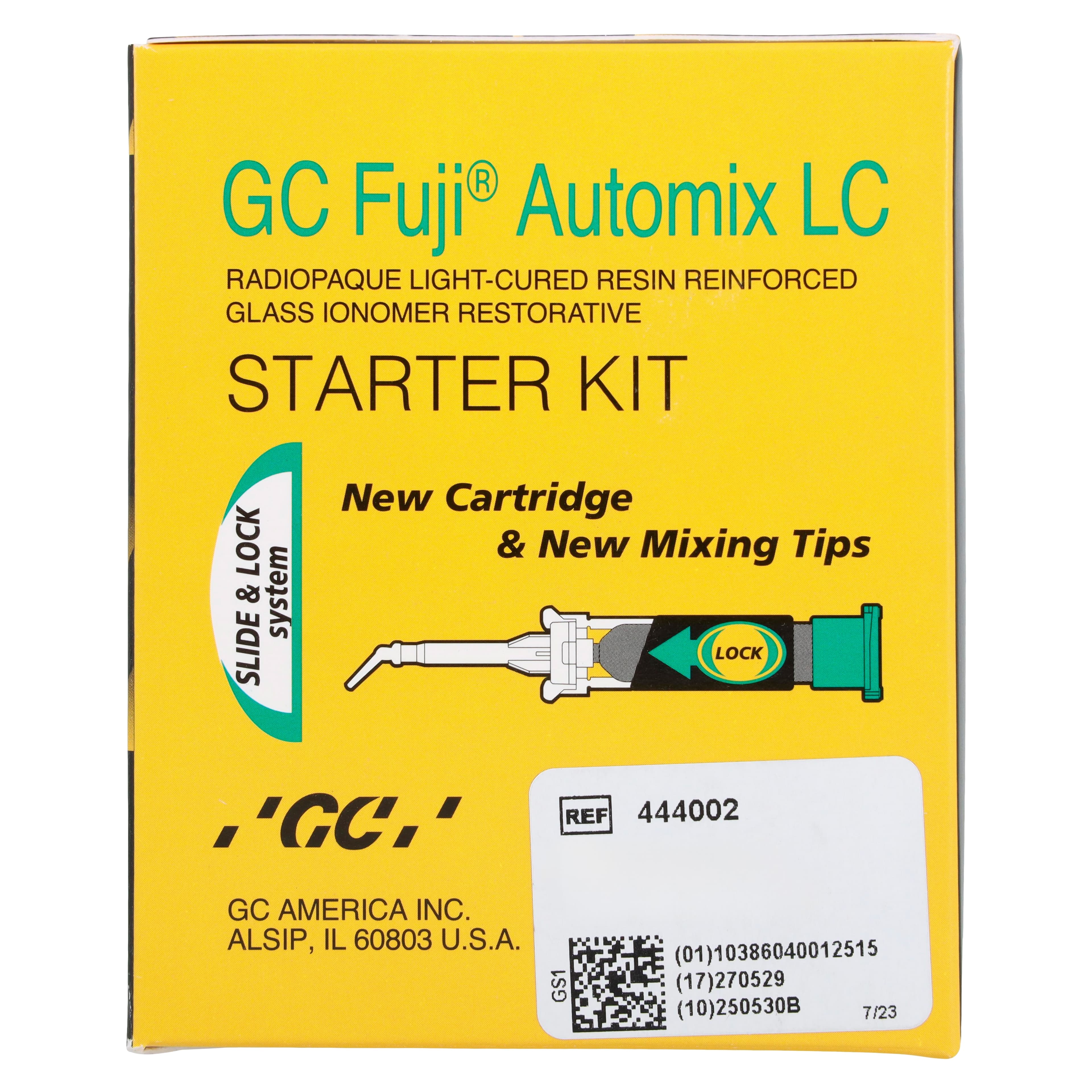 GC Fuji Automix LC Resin-Reinforced Glass Ionomer Restorative Starter Kit, Shade A2, 14.9 g Cartridge, 444002 thumbnail 7