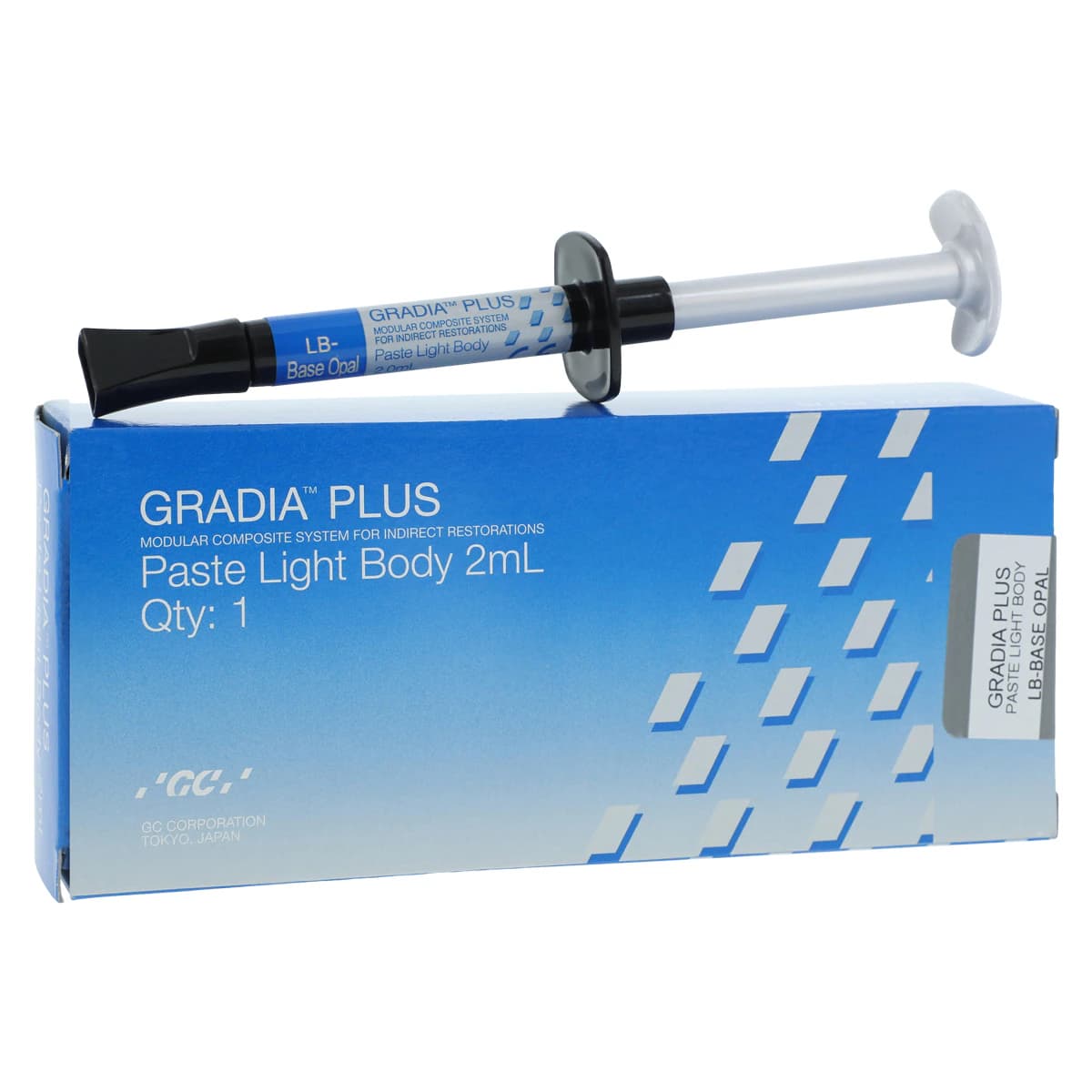 GRADIA PLUS Light-Cure Indirect Composite Paste, LB-Base Opal, 2 mL Syringe, 901097 - Paste LB-Base Opal, 2 ml, 901097 - Image 1