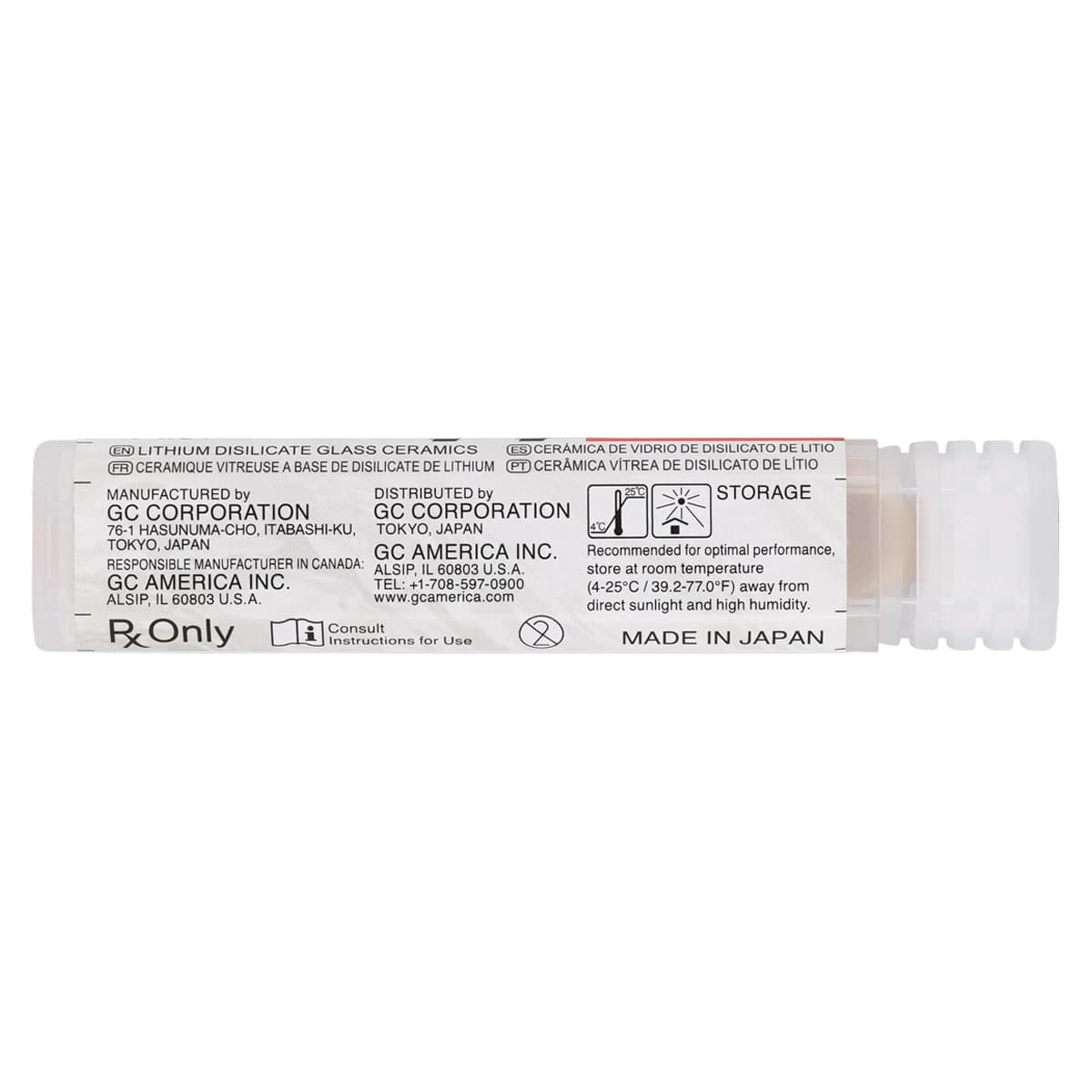 GC Initial LiSi Press Lithium Disilicate Ingot, Shade MT-B4, 3 g, 5/Pk thumbnail 4