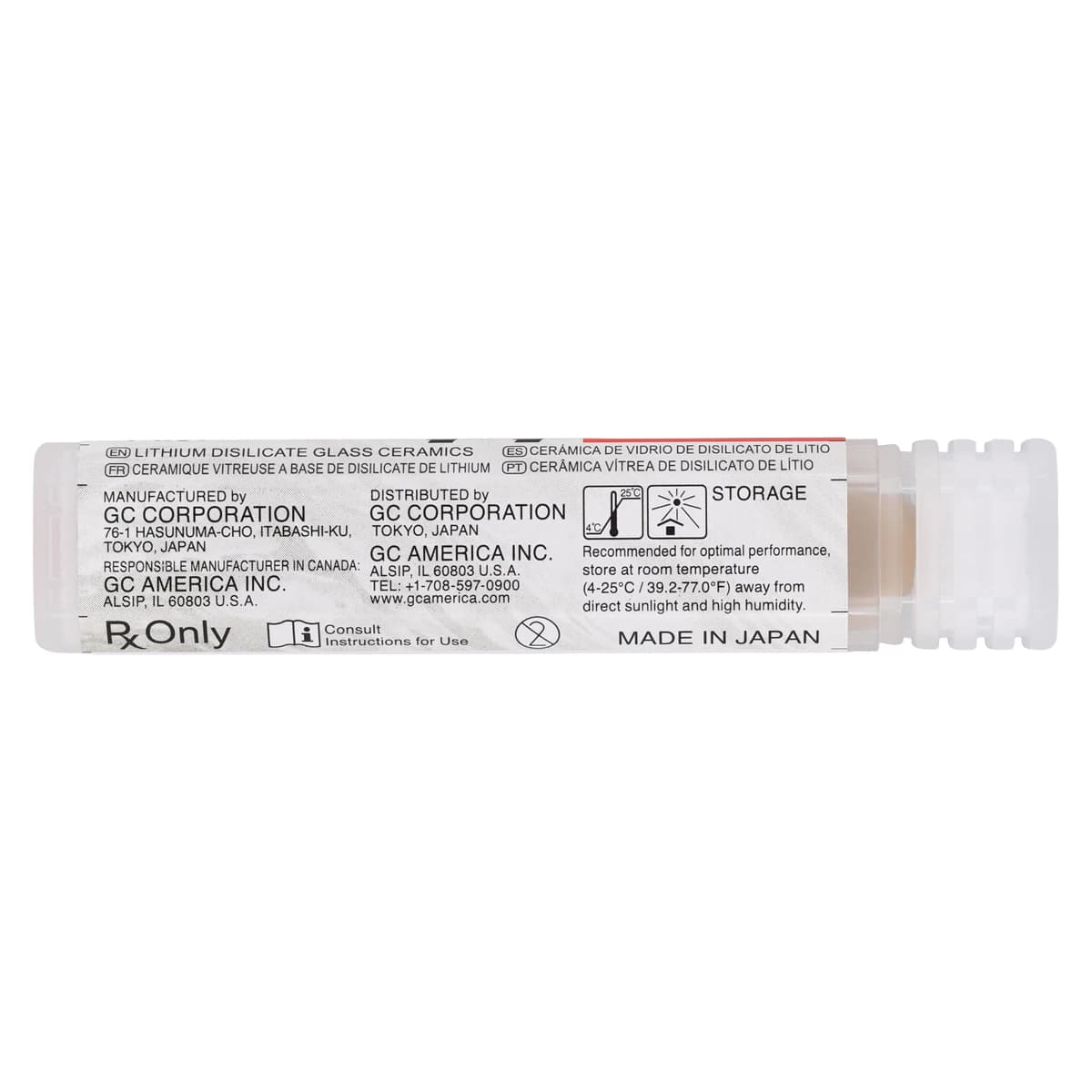 GC Initial LiSi Press Lithium Disilicate Ingot, Shade MT-C3, 3 g, 5/Pk thumbnail 4