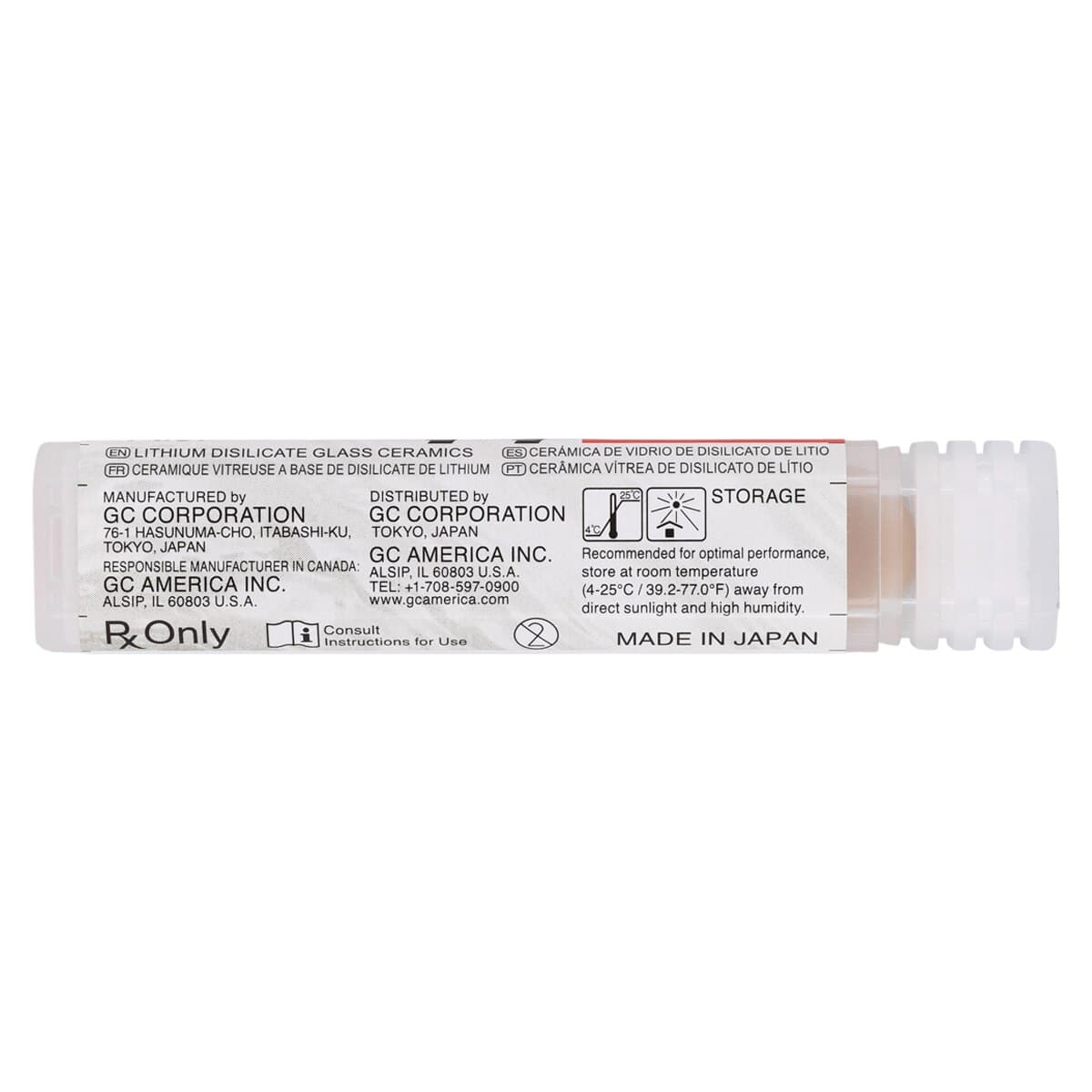 GC Initial LiSi Press Lithium Disilicate Ingot, Shade MT-D3, 3g, 5/Pk thumbnail 4